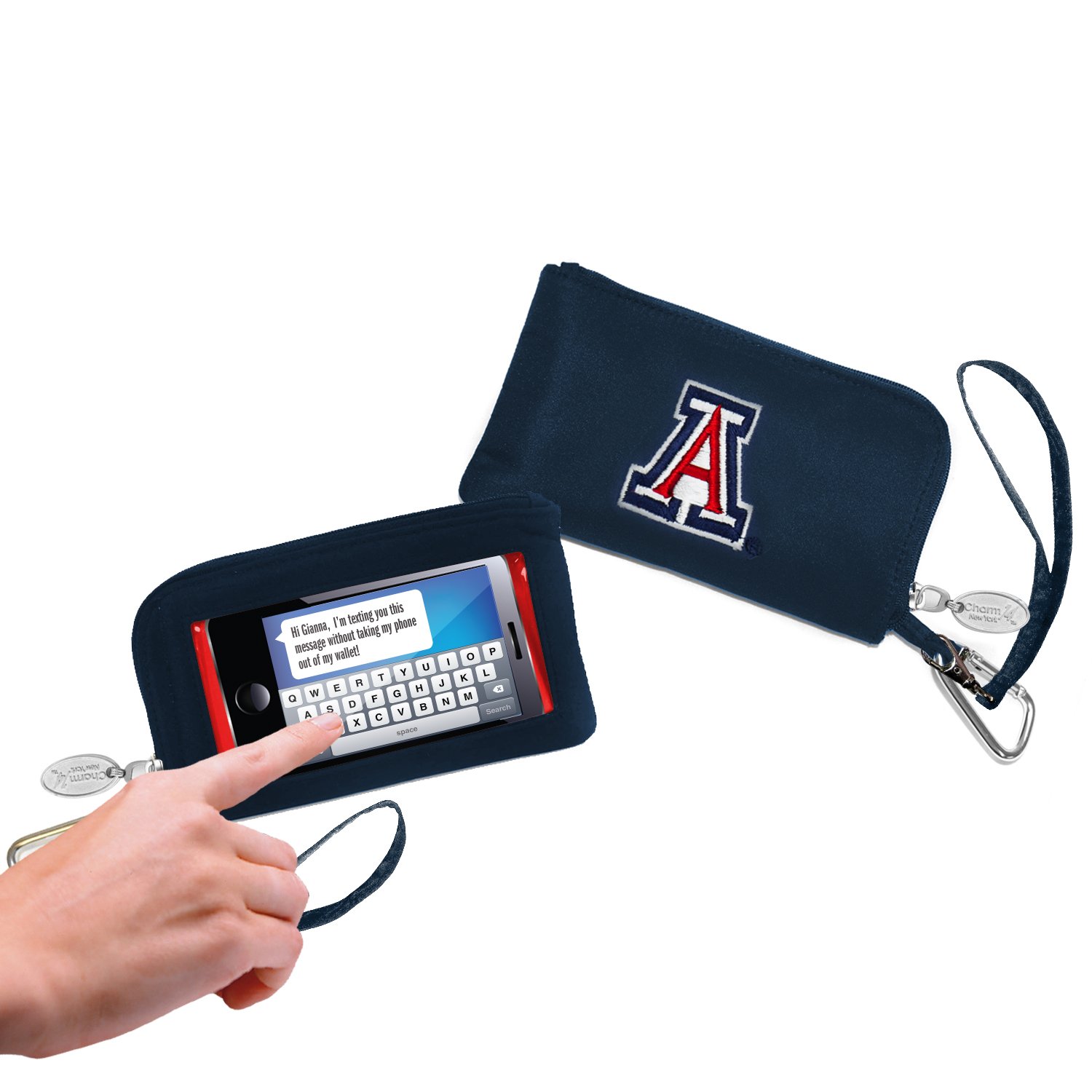 Charm14 NCAA Women's Phone Wallet - Stylish Crossbody Card Holder for Cards, Cash & ID - Perfect for College Games, Shopping & Travel