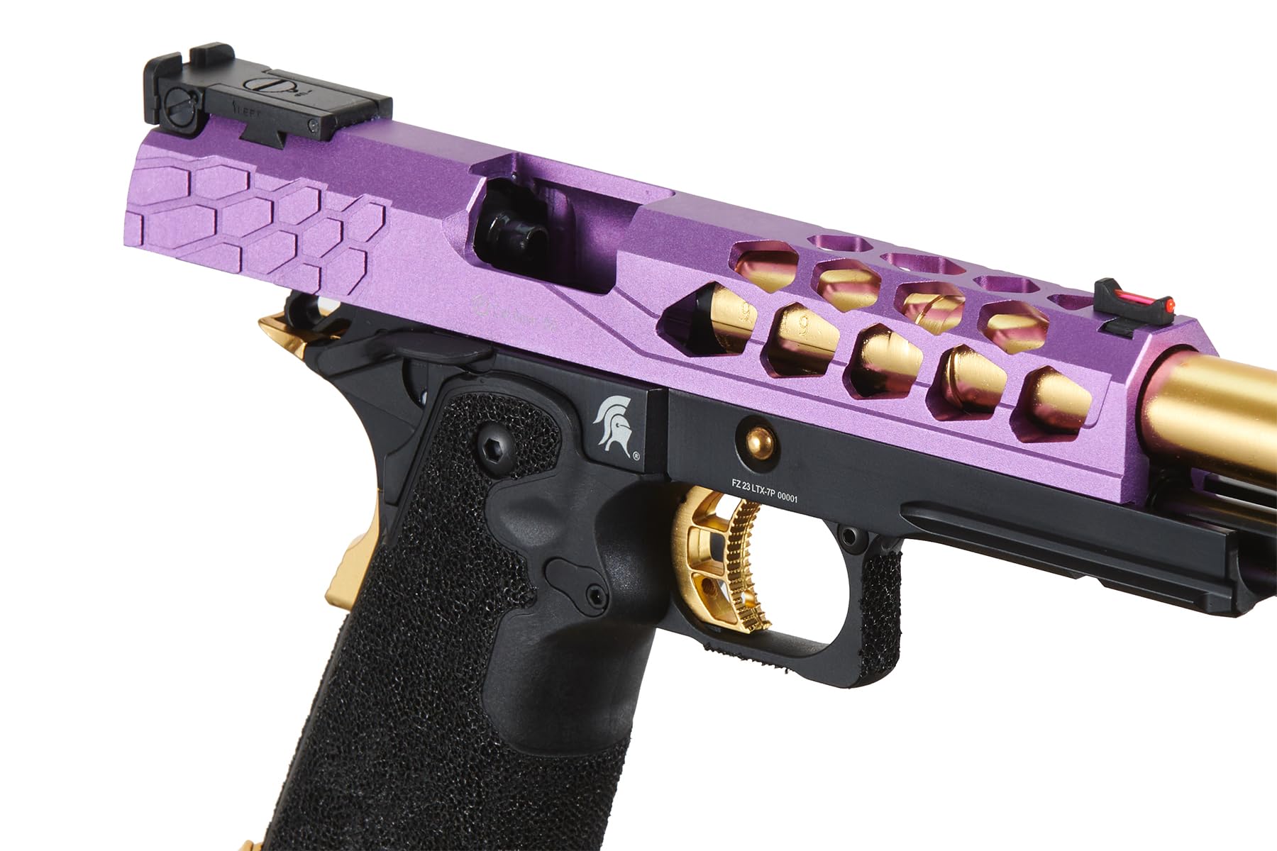 Lancer Tactical Airsoft Pistol STRYK Hi-Capa 5.1/4.3 Full Metal Gas Blowback GBB Pistol 330 FPS - for Competitive Shooting, Training & Airsoft Battles