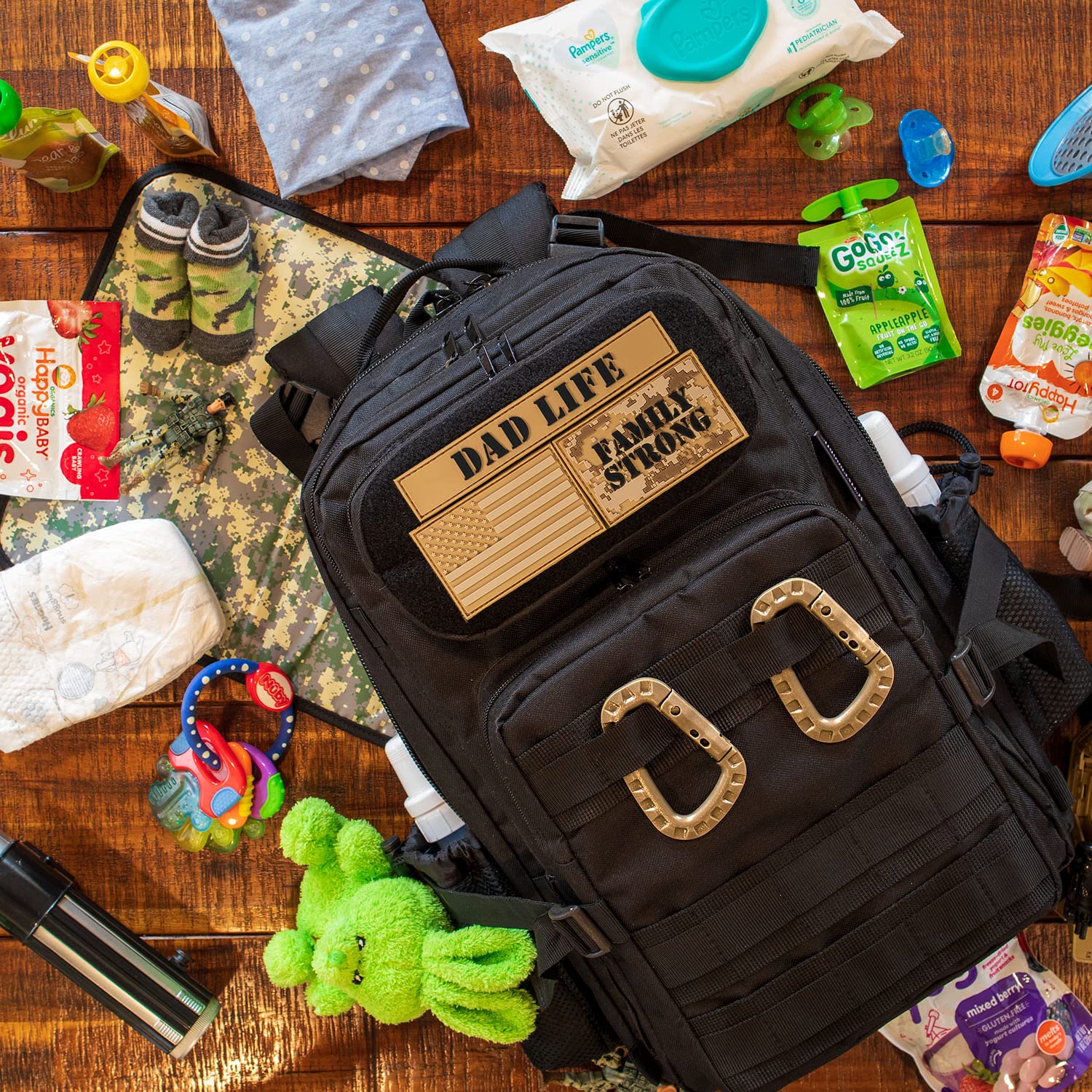 ActiveDoodie Men's Diaper Backpack - Waterproof Baby Changing Bag for Dads with Insulated Bottle Pockets & Stroller Straps | Perfect for Parenting, Travel, and On-the-Go Family Adventures