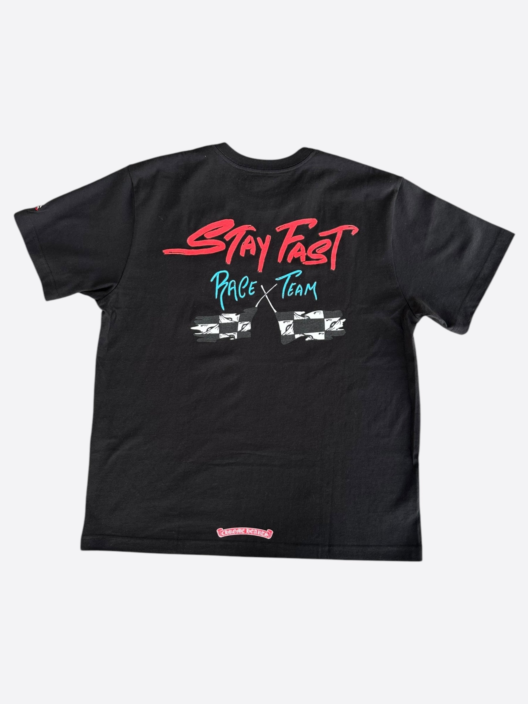 Chrome Hearts Matty Boy Black Stay Fast T-Shirt for Men - Stylish Graphic Tee for Casual Wear & Street Fashion