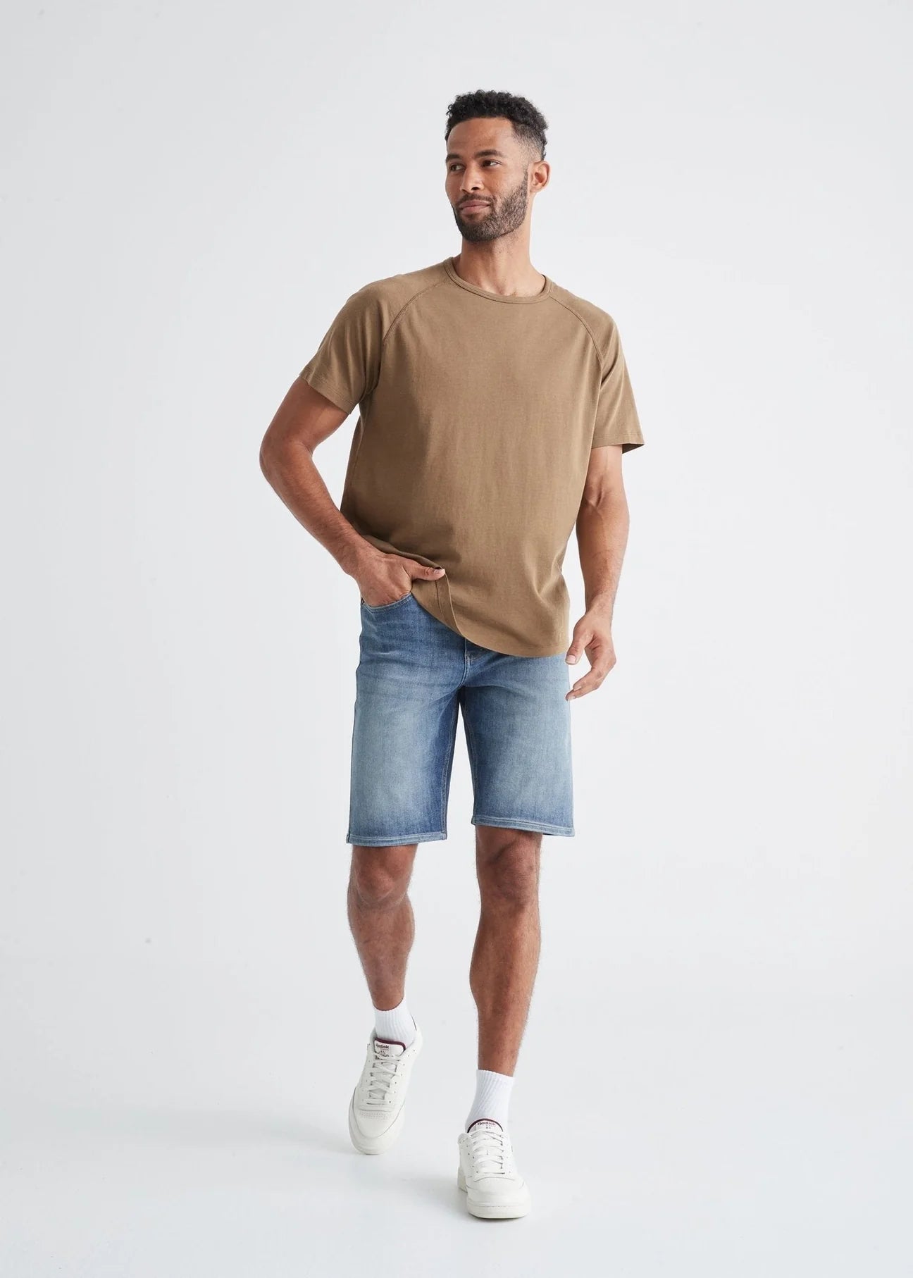 Duer Performance Denim Shorts for Men - Stretch Comfort & Durable Fit - Perfect for Gym, Running, and Casual Wear