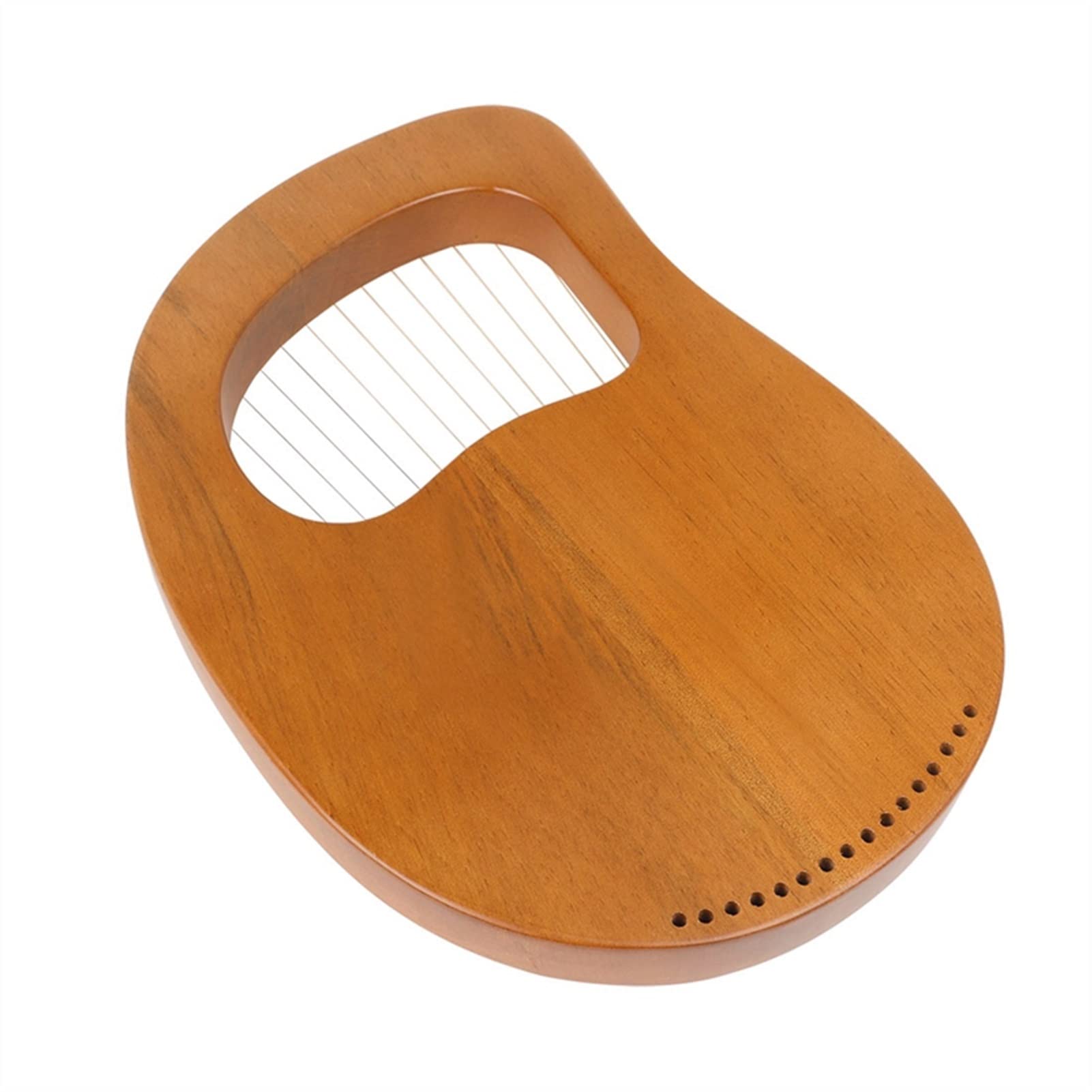 16 String Mahogany Lyre Harp - Handcrafted Musical Instrument with Tuning Wrench | Perfect for Beginners, Meditation, Celtic Music & Home Decor