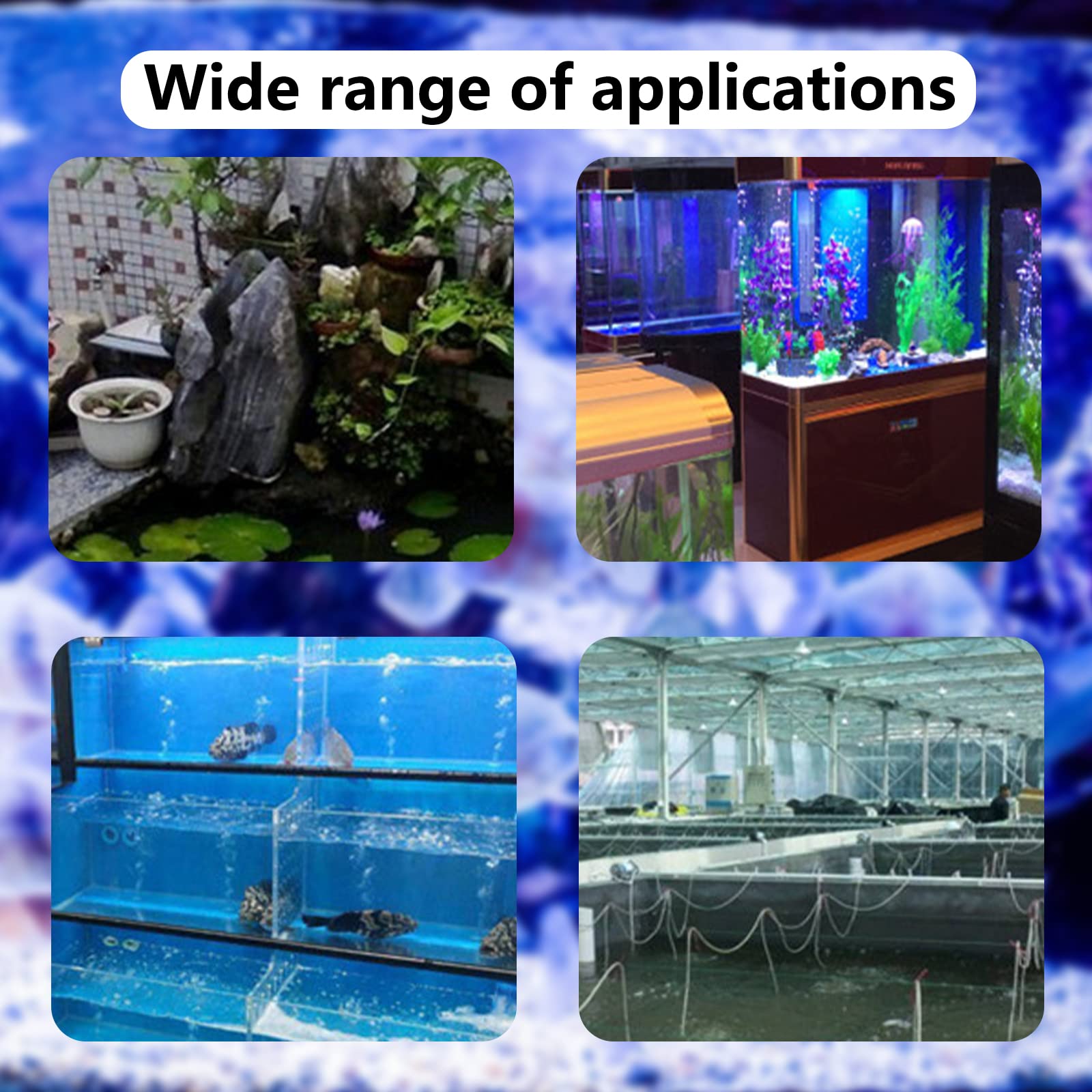 8 Inch Air Stone Bar Bubble Diffuser Set with Suction Cups - Aquarium Air Stone for Fish Tank Oxygenation - Perfect for Freshwater/Saltwater Tanks, Hydroponics & Pond Aeration