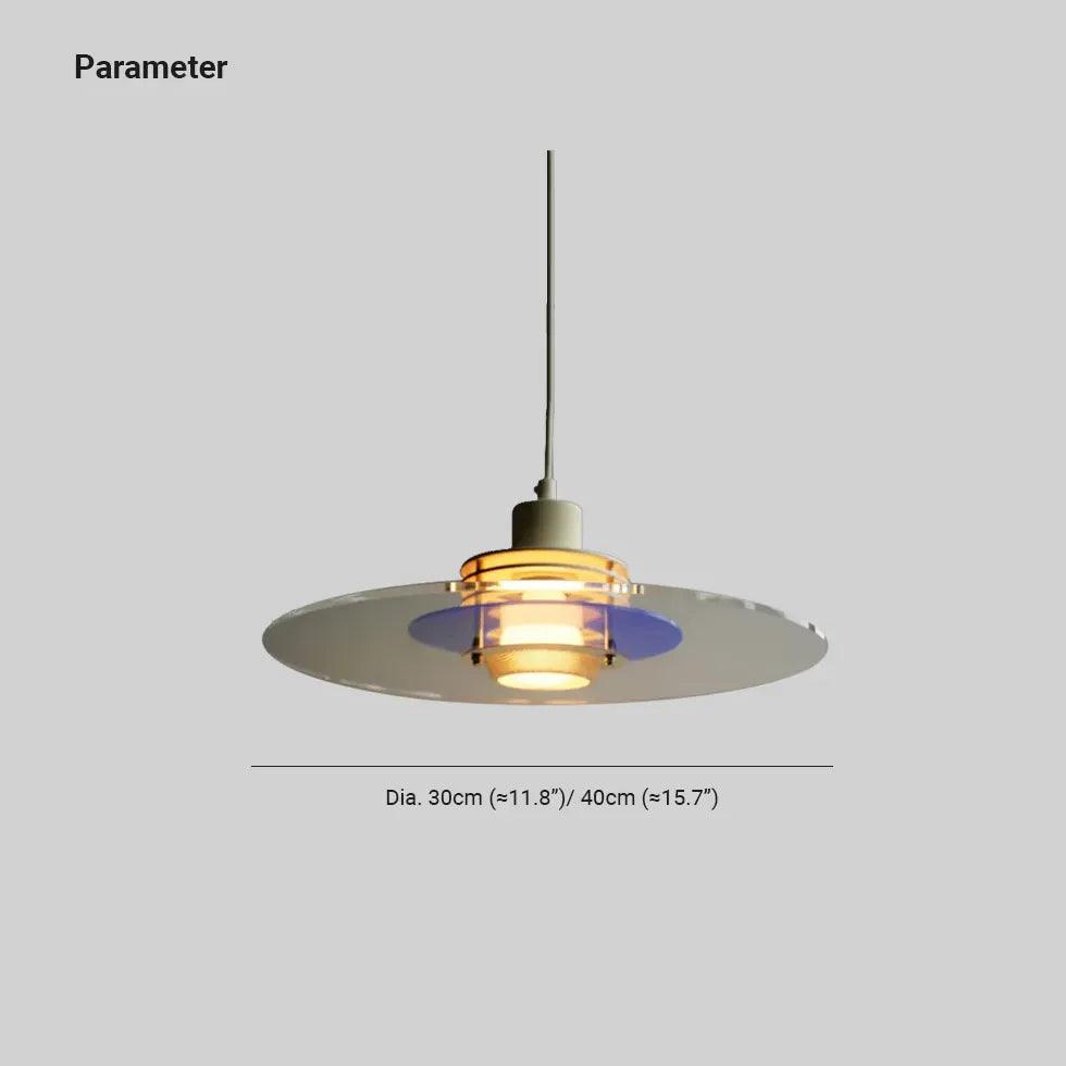Modern Round Transparent Glass Pendant Light - Elegant Ceiling Lighting for Dining Room, Kitchen, Living Room & Bedroom