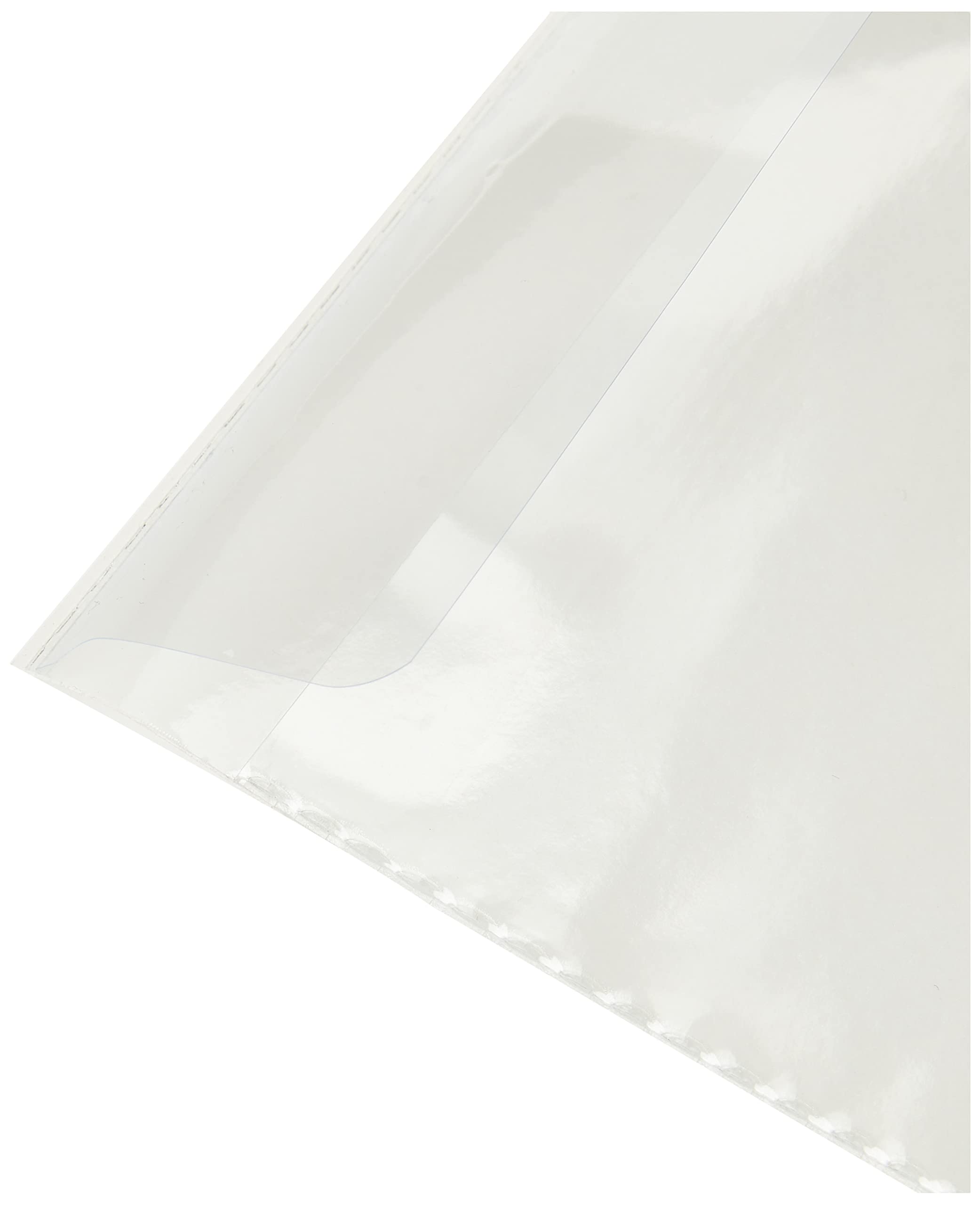 Durable Self-Adhesive CD/DVD Pockets - Clear Transparent 100 Pack | Perfect for Organizing Music, Movies & Data Discs at Home or Office