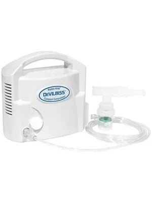 DeVilbiss 3655D Portable Compressor Nebulizer Kit for Home & Travel Use - Includes Disposable Nebulizer for Asthma, COPD & Respiratory Therapy