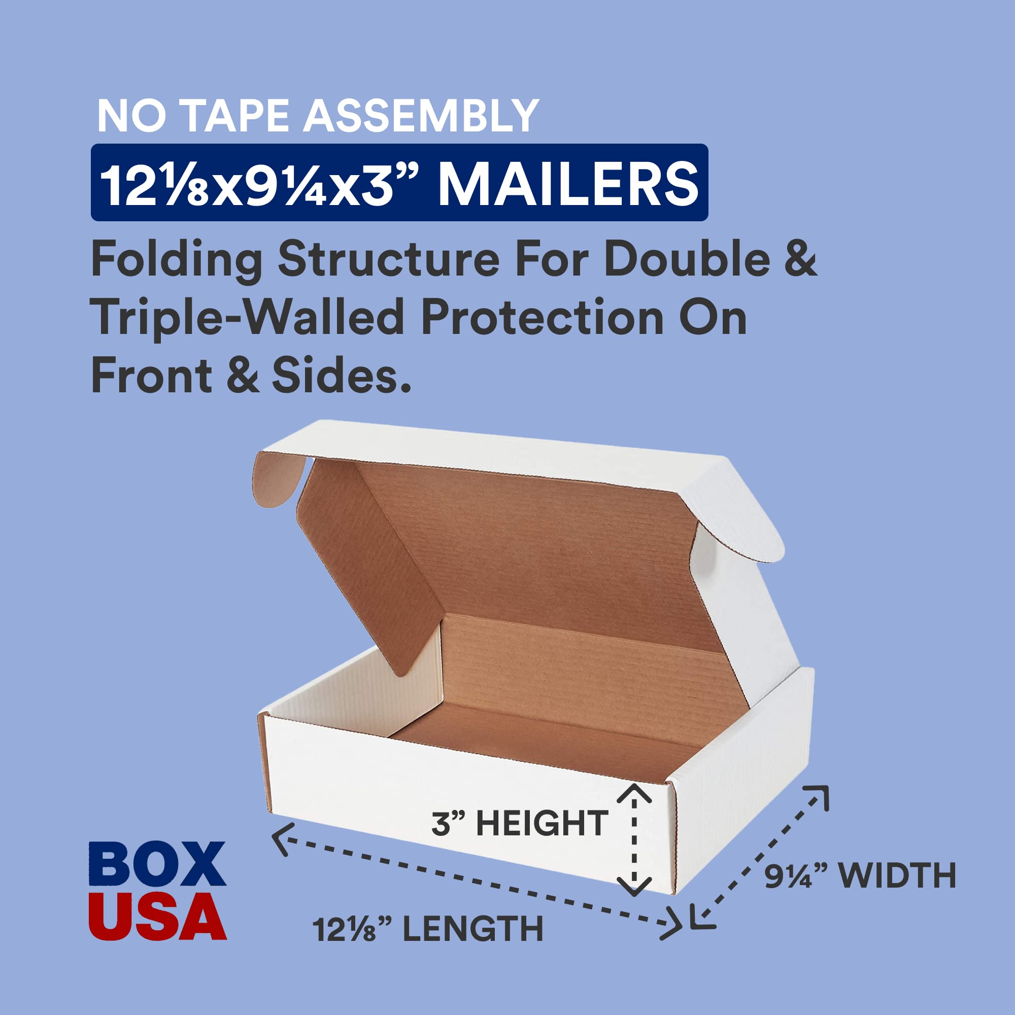 BOX USA Medium Shipping Boxes 12.125