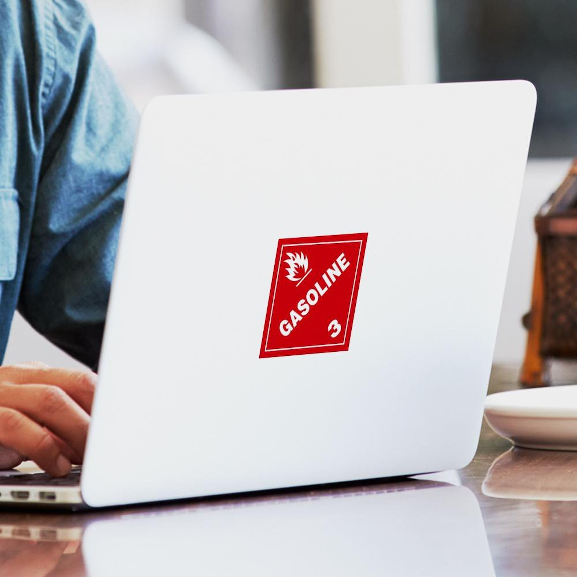 Premium ADR Sticker 3 Gasoline Square Bumper Decal for Cars, Trucks & Motorcycles - Durable Vinyl Car Sticker for Fuel Lovers & Automotive Enthusiasts - Perfect for Bumpers, Windows, Laptops & DIY Projects