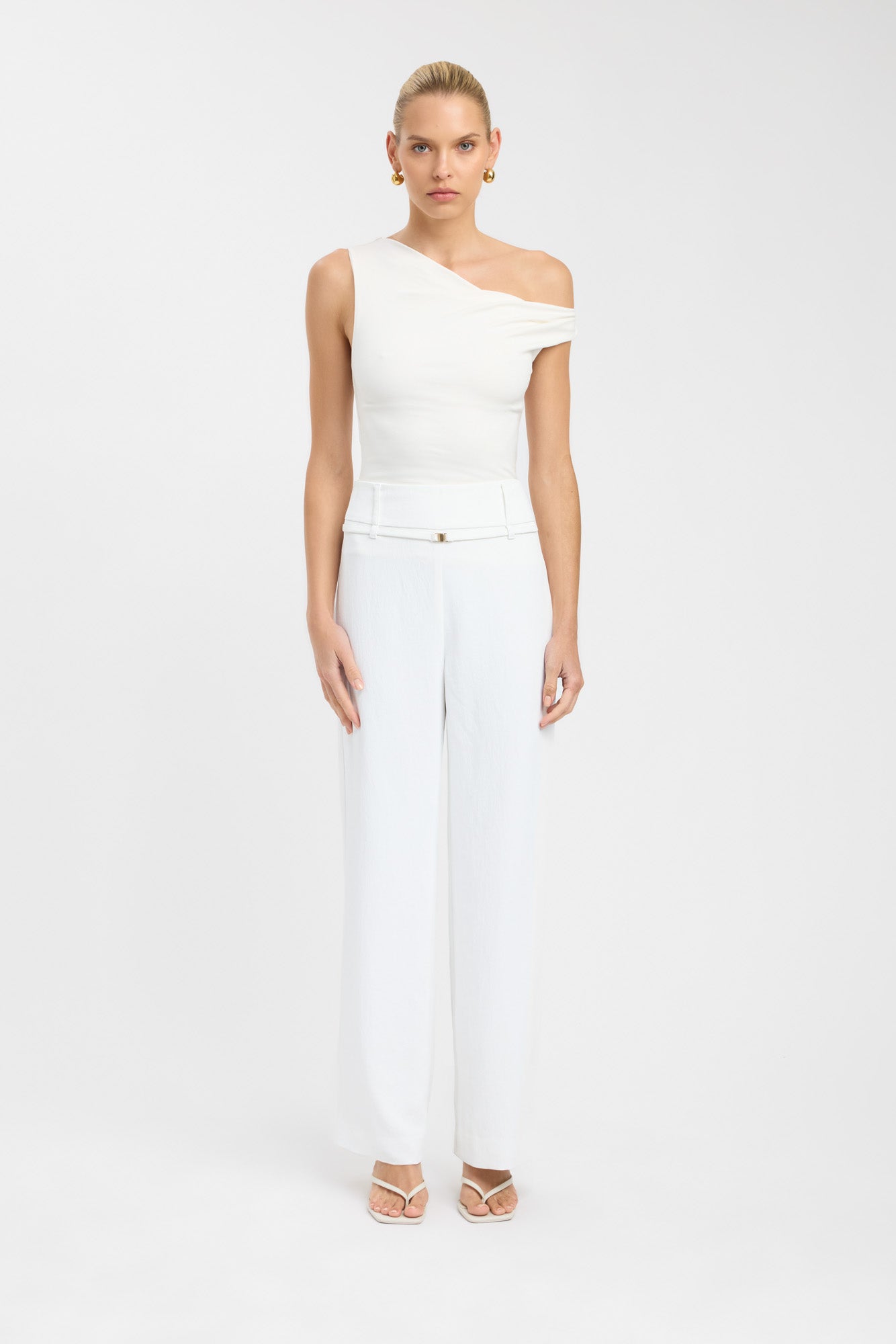 Oyster Belt Pants for Women - High Waisted Trousers with Adjustable Belt for Office & Casual Wear | Perfect for Work, Travel & Everyday Outfits