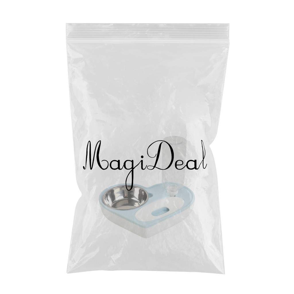 Automatic Pet Feeder and Water Dispenser for Cats & Dogs - SECRET DESIRE Blue Bowl Set | Perfect for Home, Travel, and Office Use