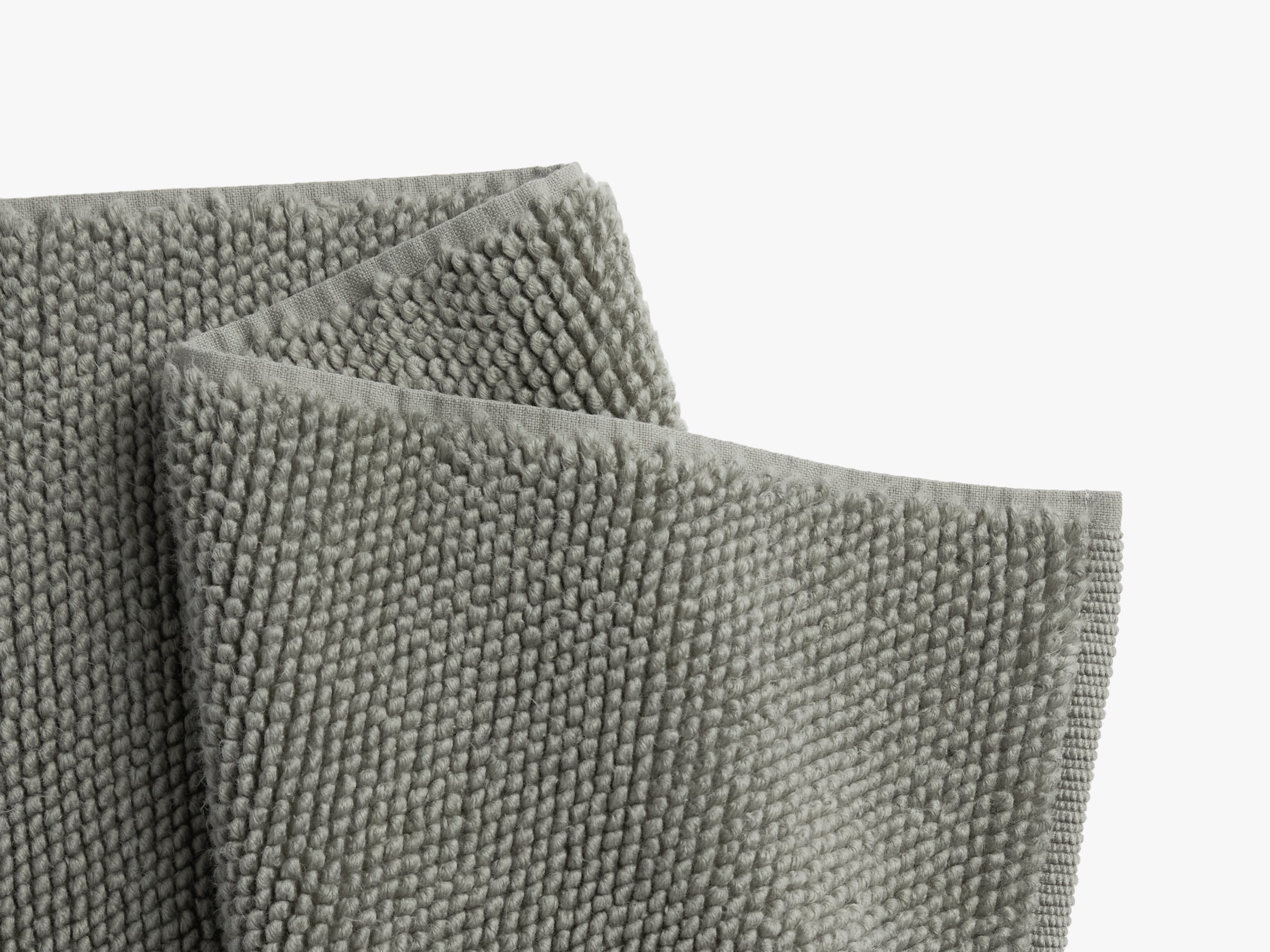 Premium Moss Loop Bath Rug - Soft, Absorbent & Non-Slip Bathroom Mat for Shower, Tub & Vanity Areas - Eco-Friendly Home Decor