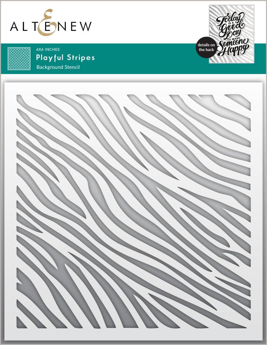 Playful Stripes Stencil - Creative DIY Painting & Crafting Template for Walls, Furniture & Art Projects - Perfect for Home Decor, Kids Rooms & Scrapbooking
