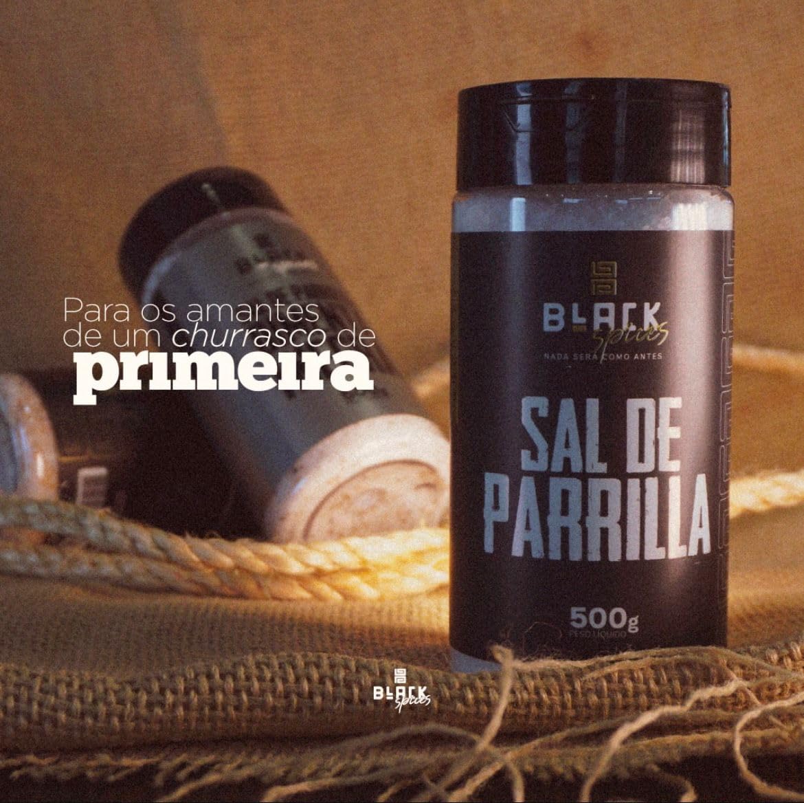 Premium Black Spices Blend Parrilla Salt - Authentic Traditional Seasoning for Grilling, BBQ & Steakhouse Meals | Ideal for Backyard Cookouts, Camping & Outdoor Dining