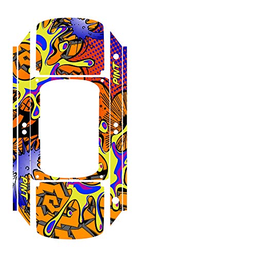 OneWheel Pint Graphics Kit - Zany Orange Rail Decals & Grip Tape | Earth SURF Design by Senge Graphics Inc. | Custom Stickers for Electric Skateboard Enthusiasts | Perfect for Personalizing Your Onewheel Pint XR Accessories