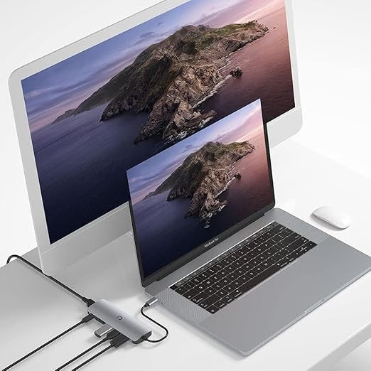 Cygnett Unite DeskMate USB C Hub - 7-in-1 Multiport Adapter with 4K HDMI, USB 3.0, SD/TF Card Reader & PD Charging - Perfect for MacBook Pro/Air, iPad Pro & Windows Laptops - Home Office & Travel Essential