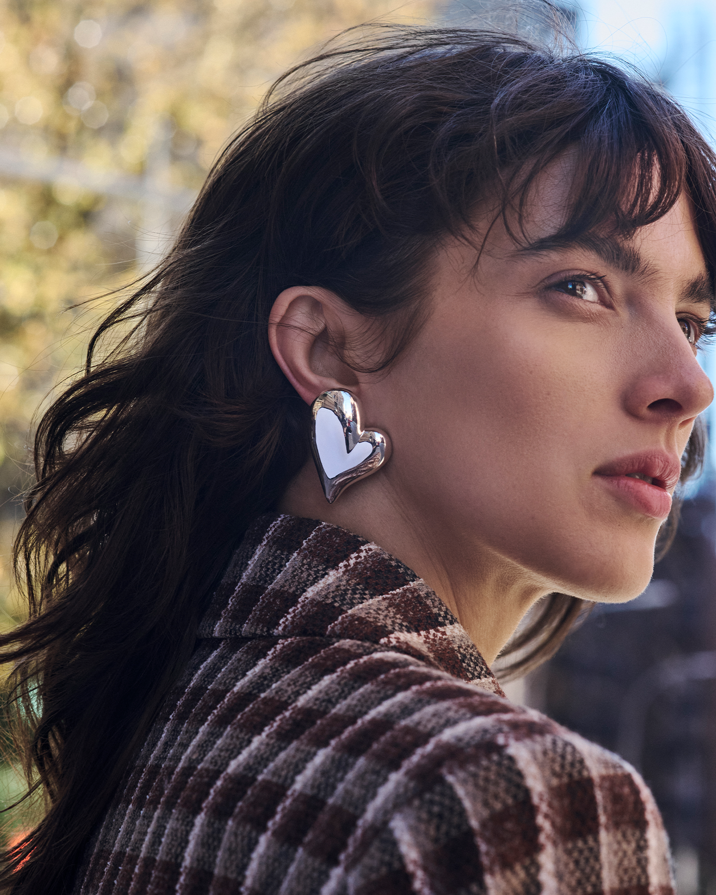 Trendy Heart Button Clip-On Earrings for Women - Fashion Jewelry for Parties, Weddings & Everyday Wear