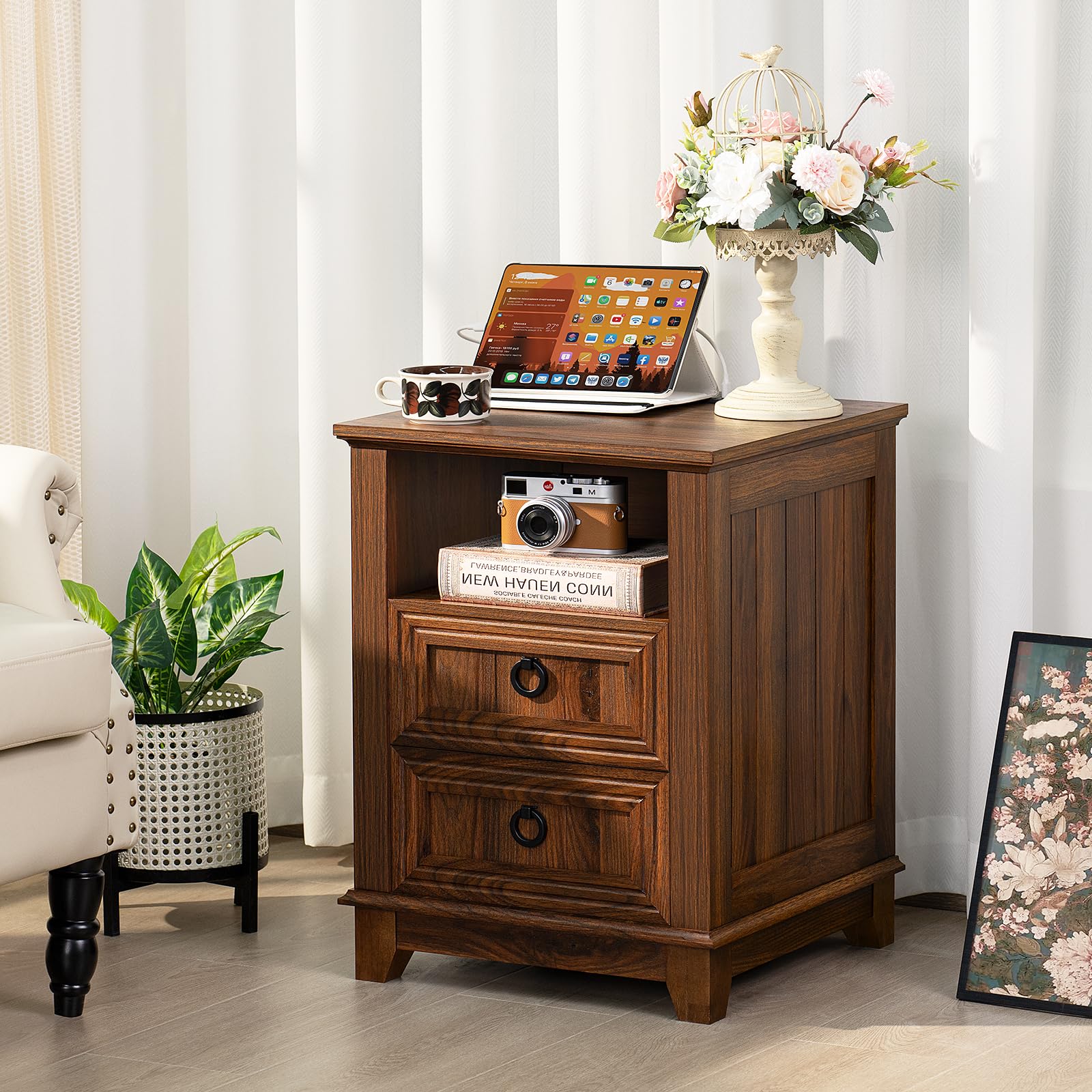 Farmhouse Night Stands Set of 2 - 18
