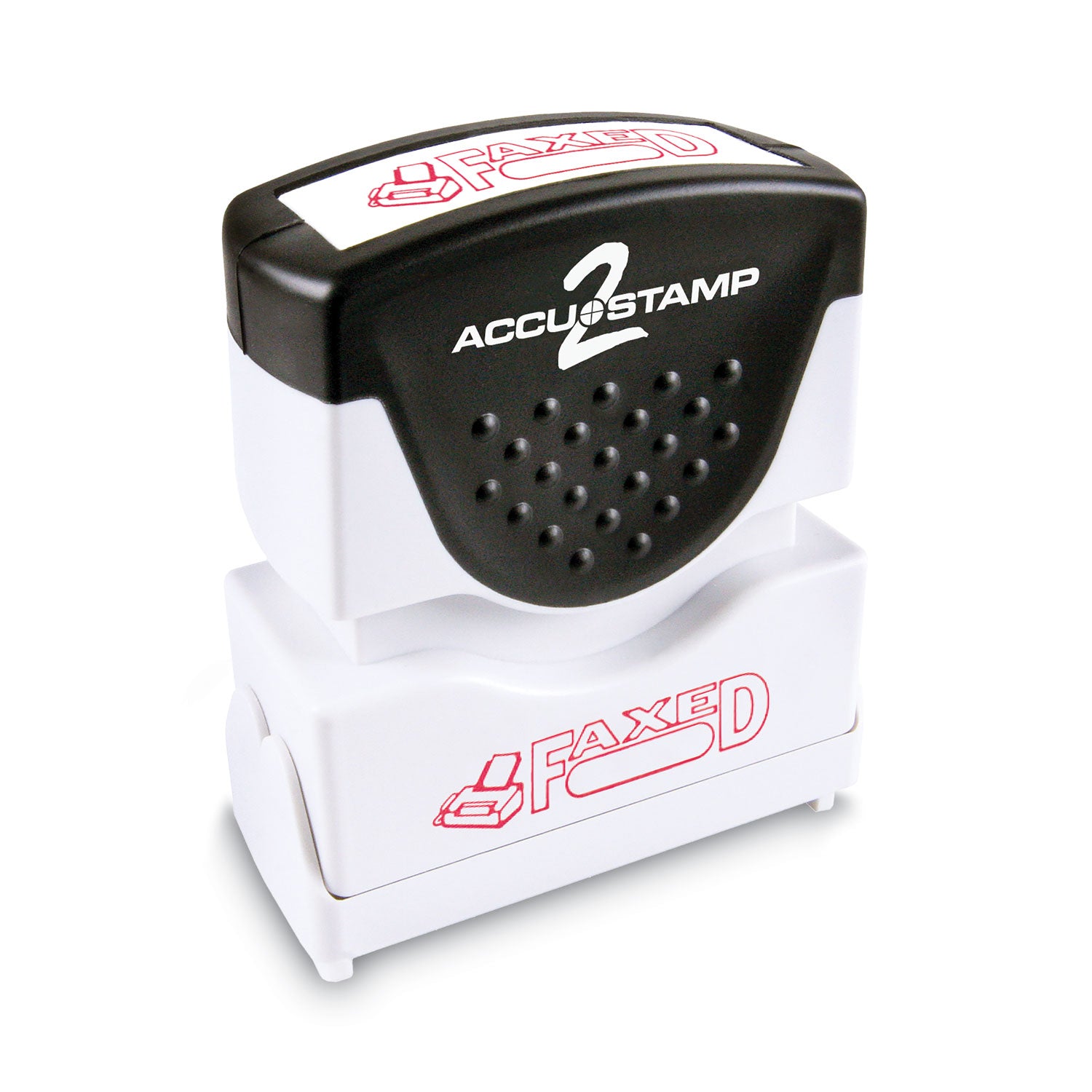 ACCUSTAMP2® Pre-Inked Shutter Stamp - Red Faxed Design (1.63