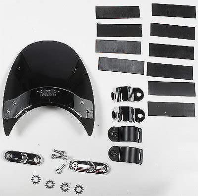 RPM Dark Tinted Motorcycle Windshield - Compatible with National Cycle Flyscreen N2531 & 55-2531 Models (562-27001) | Perfect for Harley, Cruiser & Touring Bikes - Reduces Wind Fatigue on Long Rides