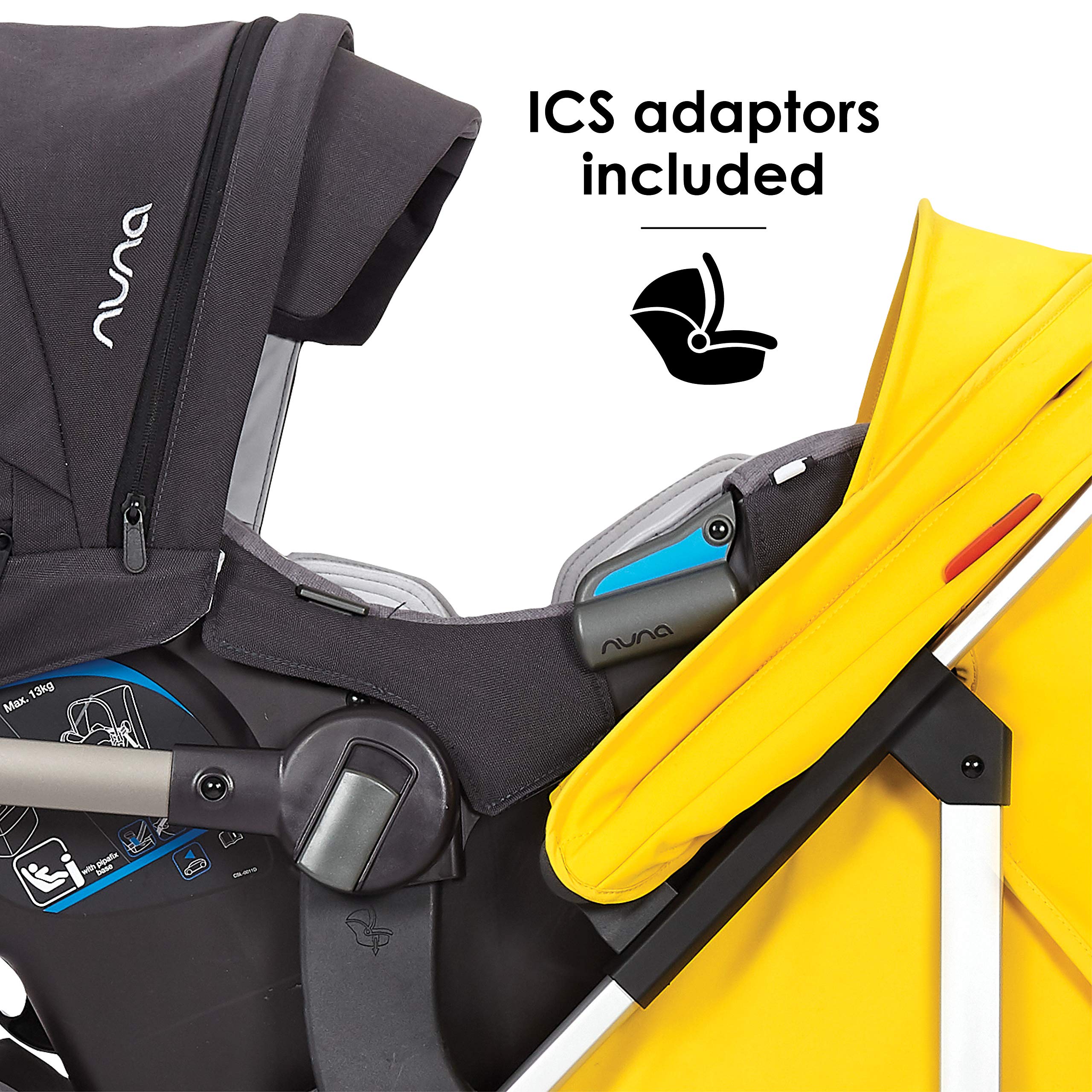Diono Flexa Lightweight Umbrella Stroller for Infants to Toddlers - Compact Freestanding Fold, Adjustable Canopy & XL Storage Basket (Black Midnight) | Perfect for Travel, Shopping & Everyday Use