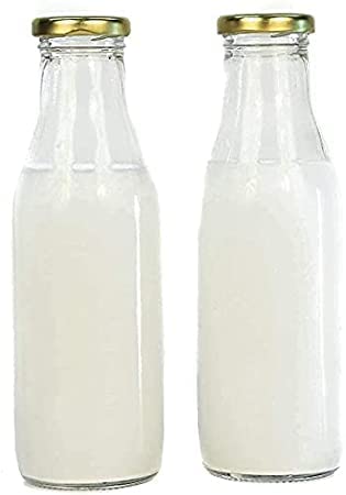 Sunshine Leak-Proof Airtight Glass Bottles 1000ml (2-Pack) - BPA-Free Reusable Beverage Containers for Juice, Milk, Water | Ideal for Fridge Storage, Travel & Daily Hydration