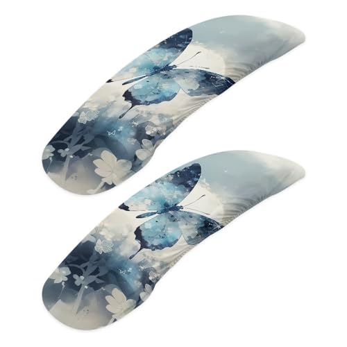 Gray and Blue - Butterfly
