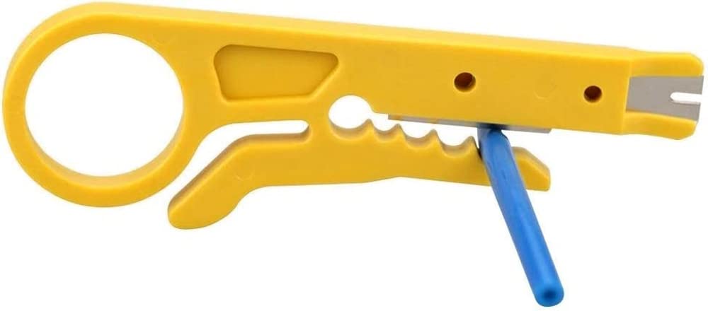 Intellinet 504539 Plastic Punch Down Tool - Ethernet Cable Termination Tool for Network Cabling, Cat5 Cat6 Keystone Jack Installation - Ideal for IT Professionals & Home Networking Setup