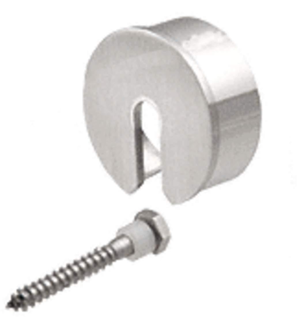 CRL GR25SECBS Brushed Stainless Steel End Cap for 2-1/2