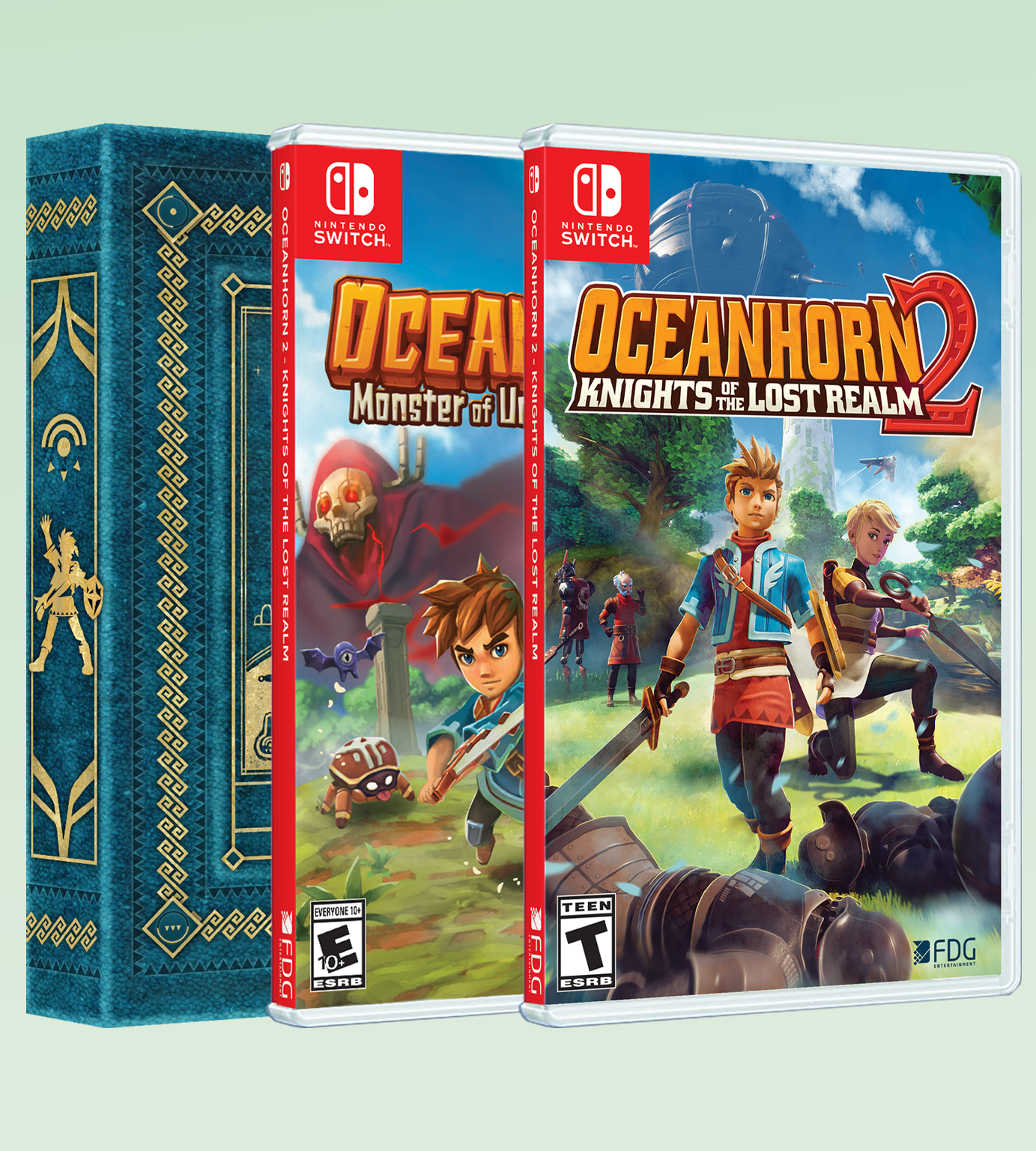Oceanhorn 2: Knights of the Lost Realm Fan Bundle for Nintendo Switch - Action Adventure RPG Game with Exclusive Collectibles | Perfect for Gaming Enthusiasts and Fantasy Lovers