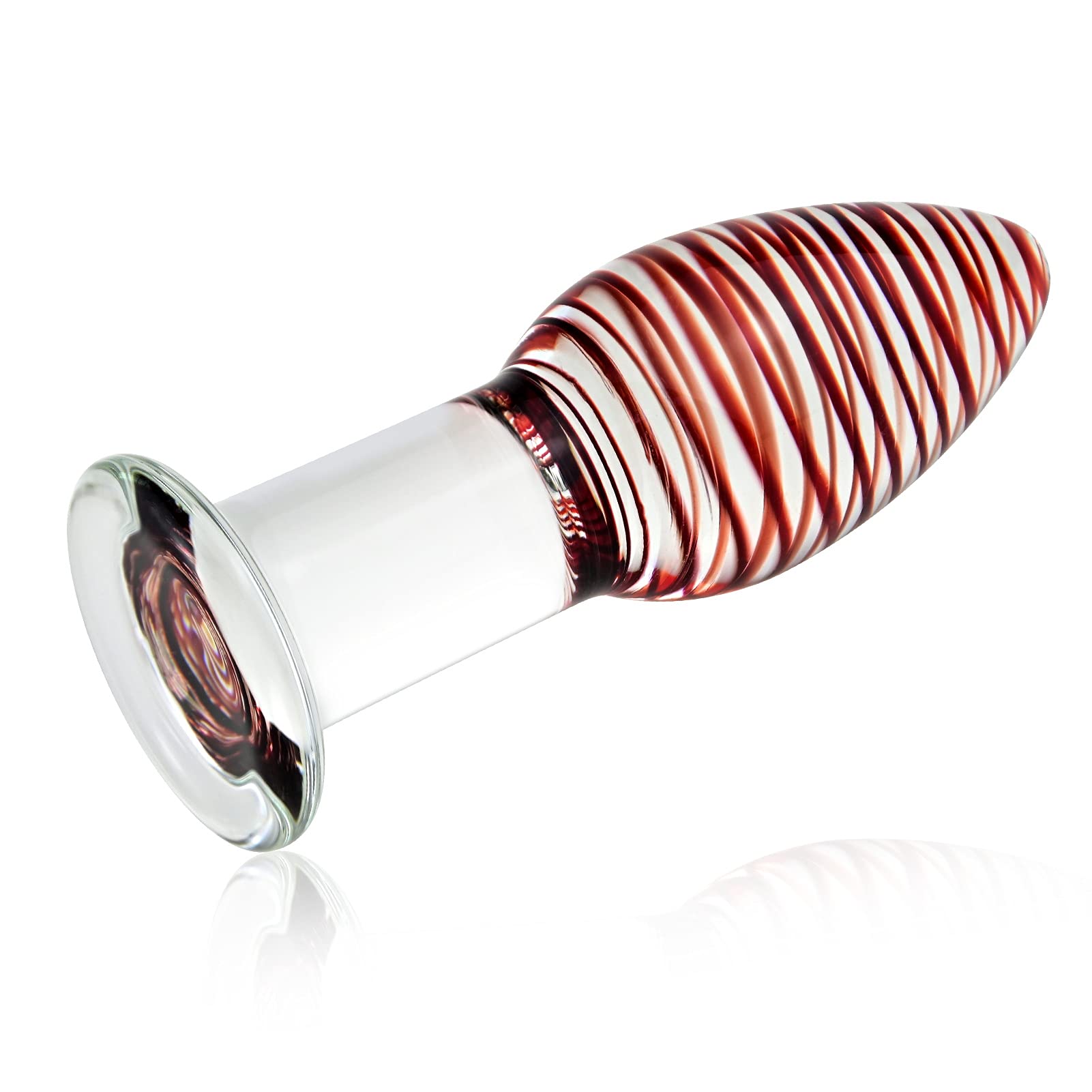 Smooth Glass Anal Plug with Tapered Tip - Safe & Comfortable Adult Sex Toy for Men, Women & Couples - Perfect for Beginners, Anal Training & Sensual Play