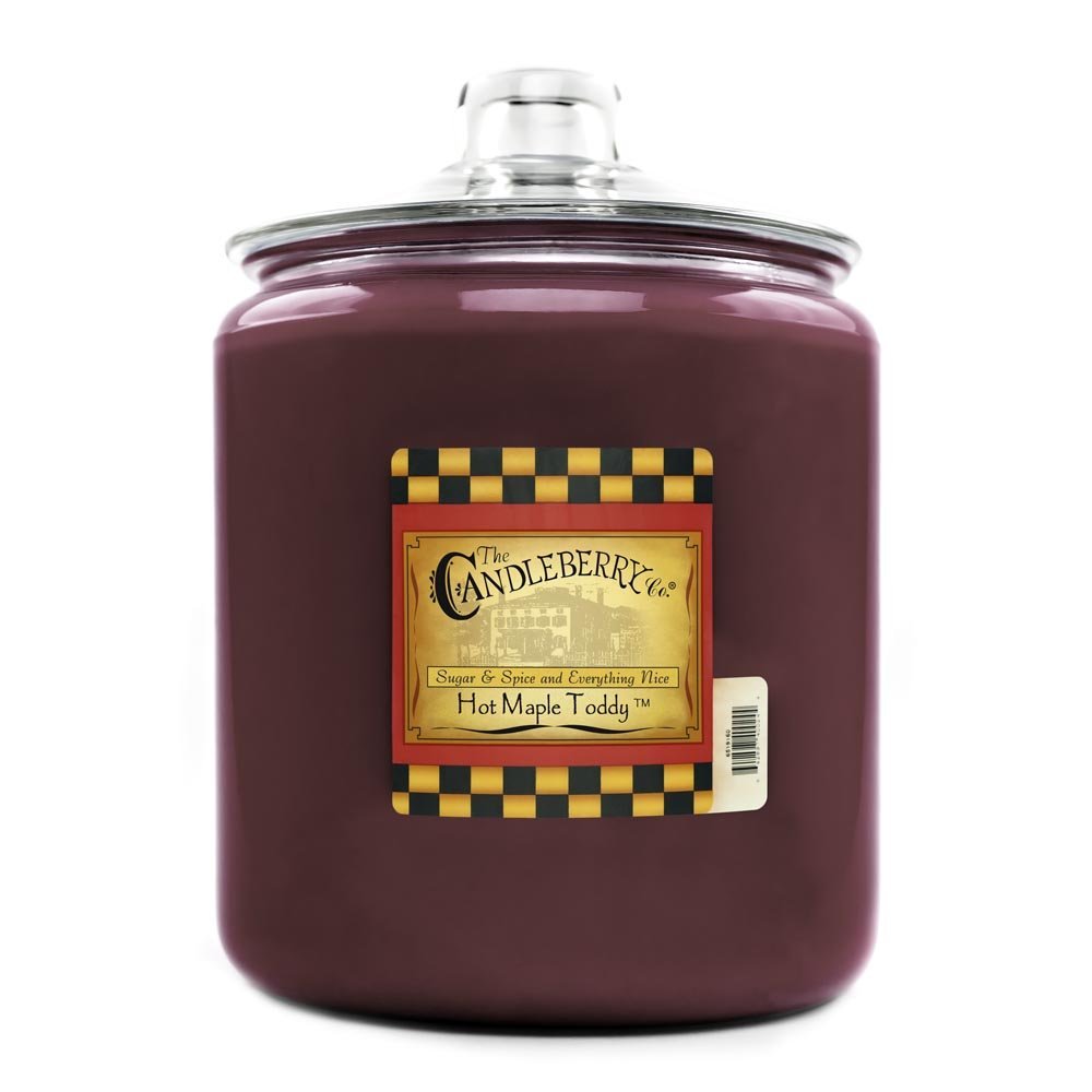 Hot Maple Toddy Giant Candle 160oz - Highly Scented, Long-Lasting Hand-Poured Soy Candle Made in USA | Best Home Fragrance for Cozy Evenings, Romantic Dinners & Relaxing Bath Time