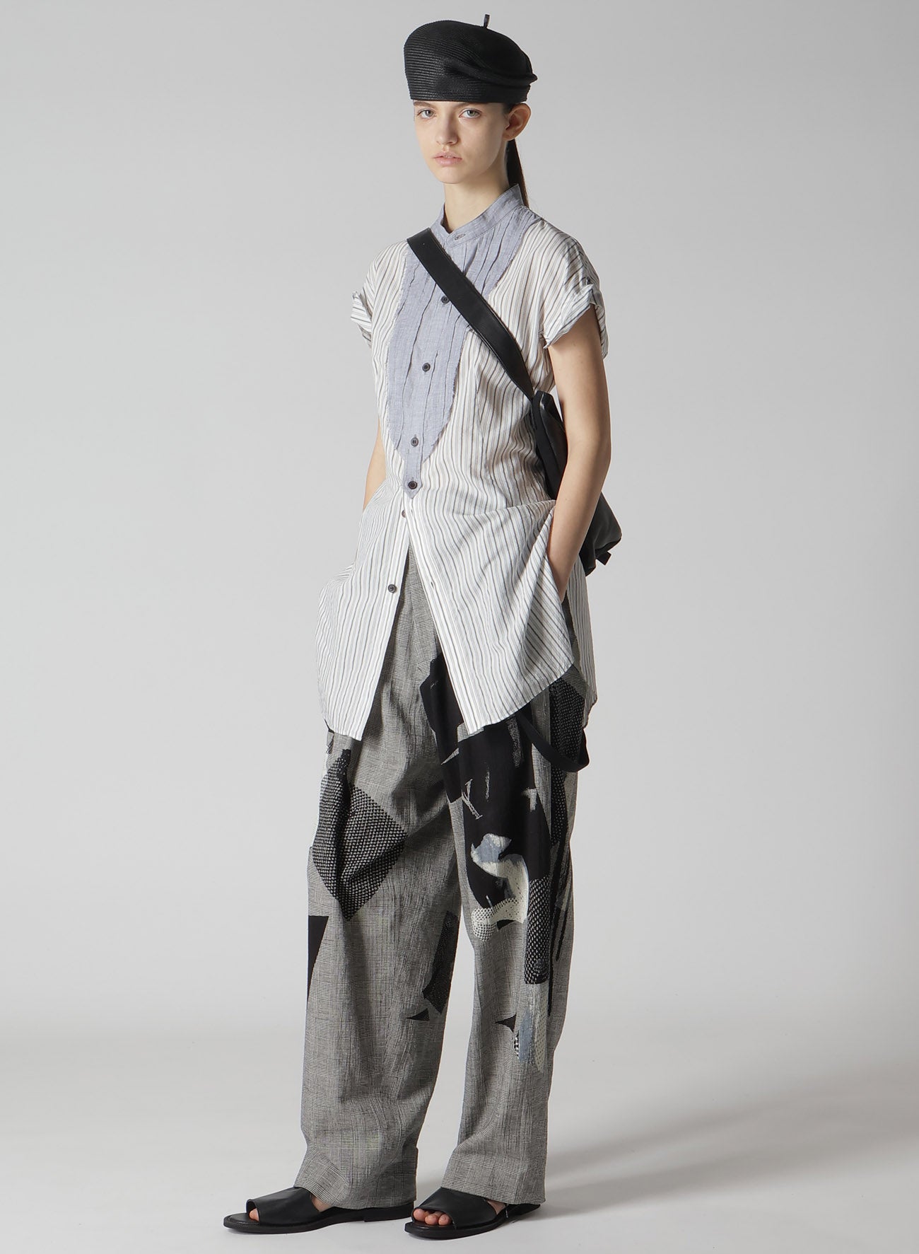 C/LI Plaid Collage Suspenders Pants - Stylish Vintage-Inspired Trousers for Men & Women | Perfect for Casual Outfits, Office Wear & Retro Fashion Looks