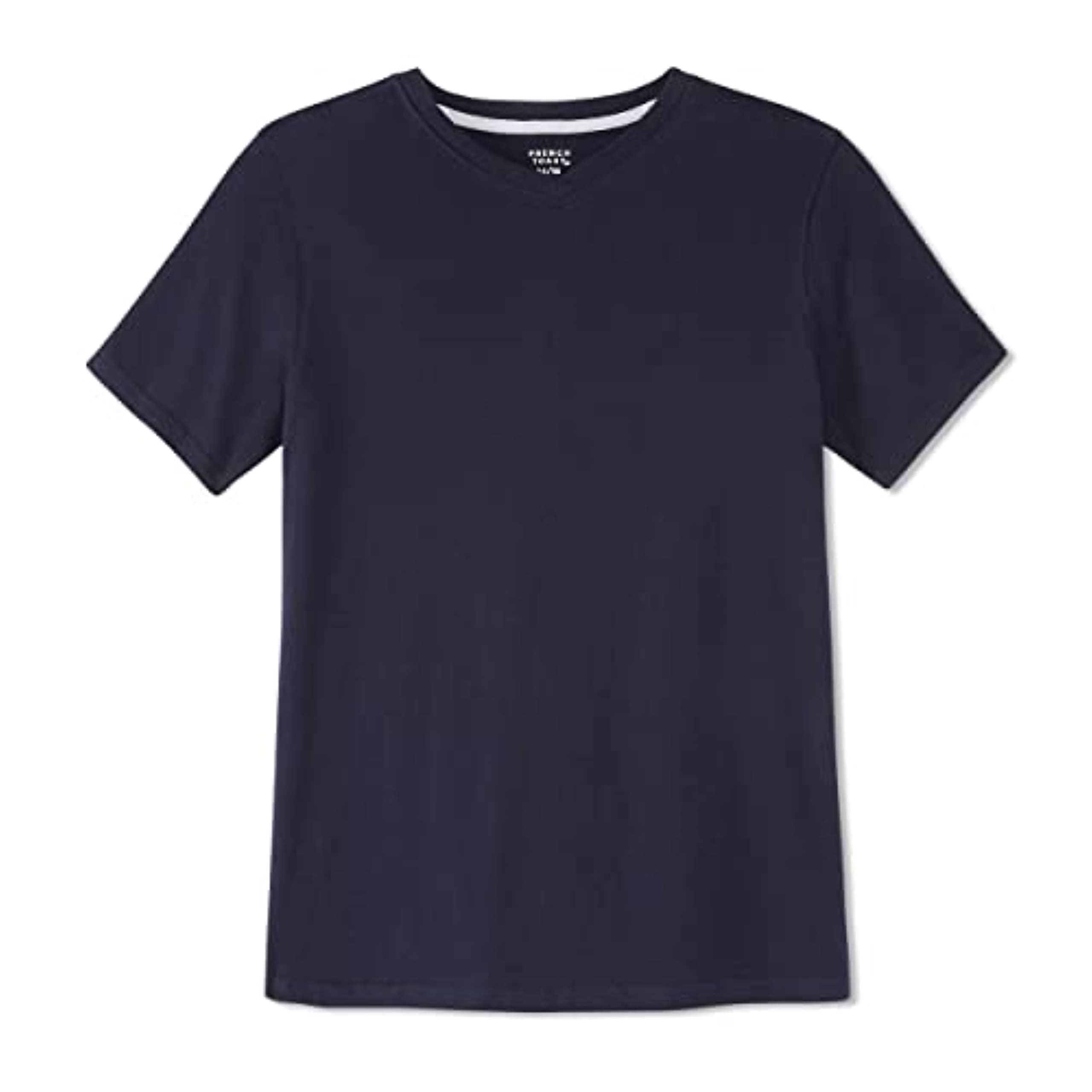 French Toast Boys Short Sleeve V-Neck Tee T-Shirt - Soft Cotton Casual Top for Kids - Perfect for School, Playdates & Everyday Wear