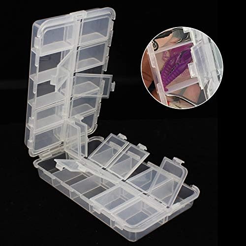 OriGlam Premium 20-Compartment Tackle Box - Adjustable Plastic Fishing Tackle Organizer with Utility Storage for Lures, Hooks & Gear - Perfect for Bass Fishing, Camping & Outdoor Adventures