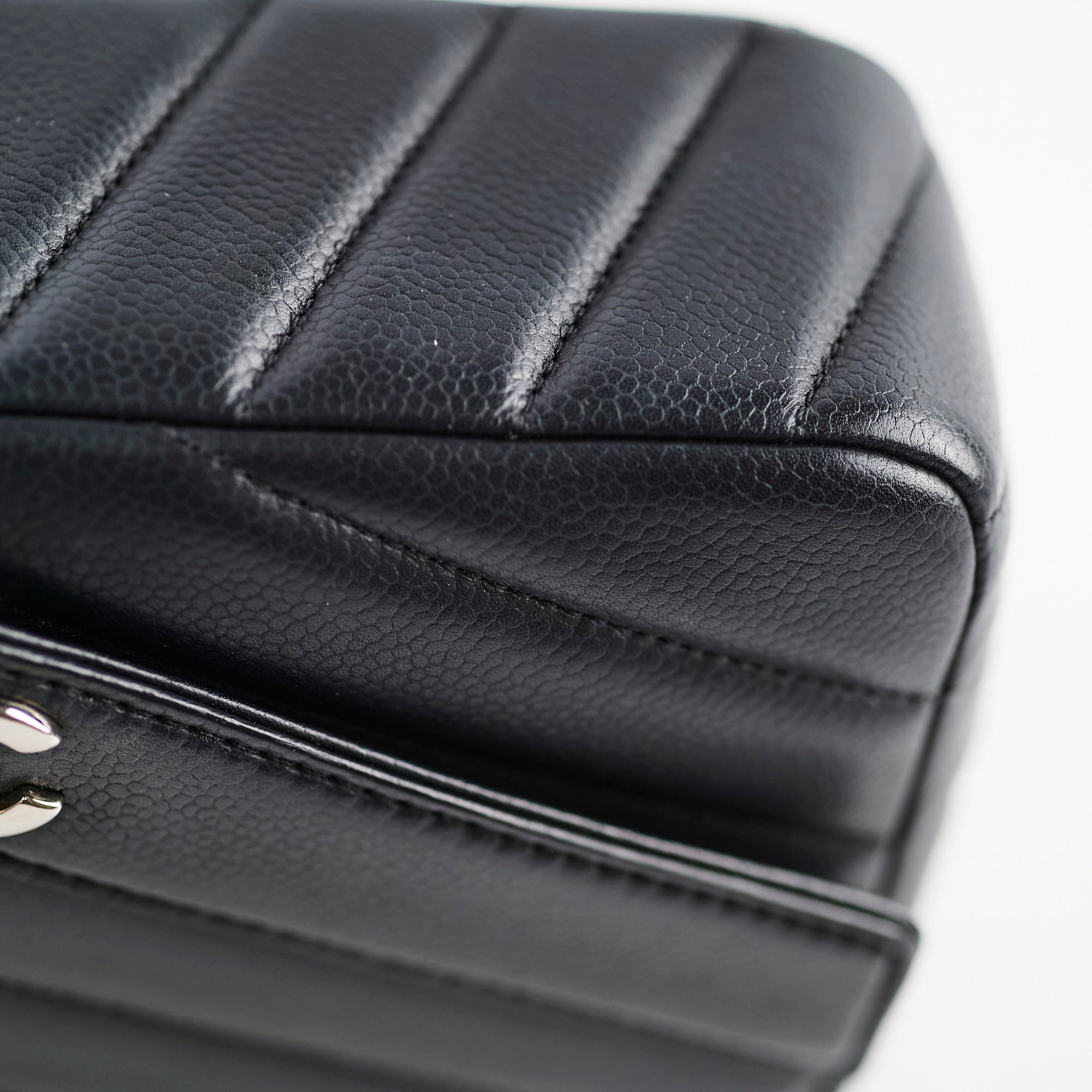 Chanel Caviar Chevron Crossbody Bag Black - Luxury Quilted Leather Shoulder Purse for Women | Perfect for Date Night, Parties & Everyday Use