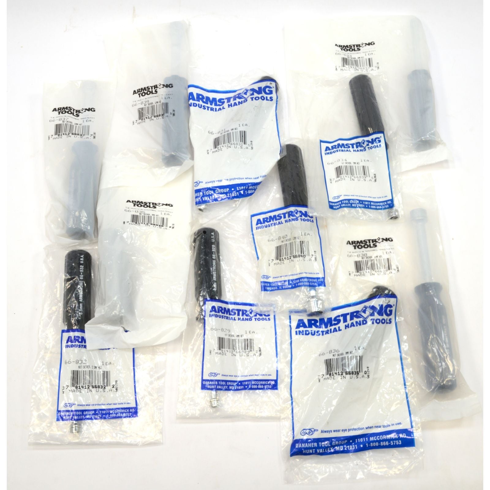 Armstrong No. 66 848 11-Piece Nut Driver Set with Storage Pouch - Professional Grade Tool Kit for Automotive Repair, DIY Projects & Home Maintenance