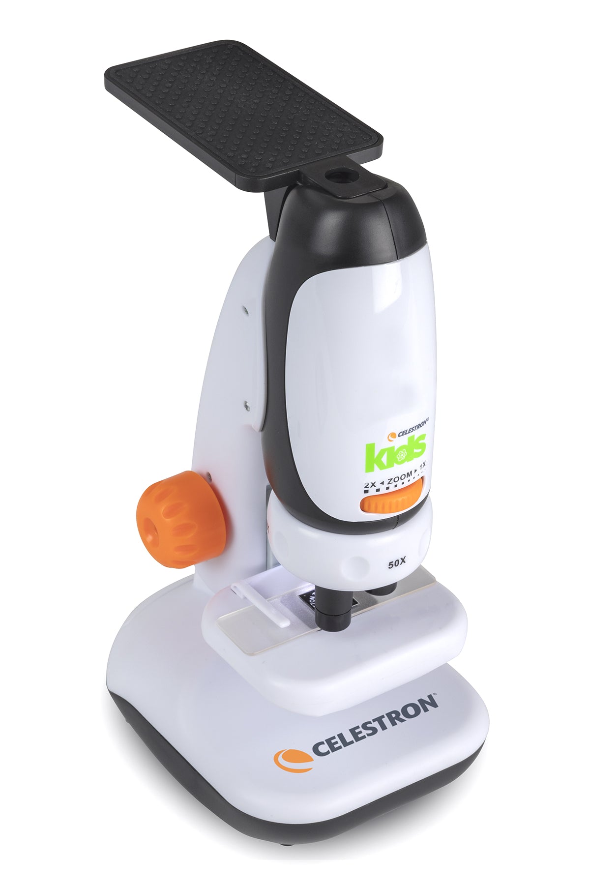 Celestron Kids Microscope with Smartphone Adapter - Educational Science Toy for Children, Portable Digital Microscope for Home & Classroom STEM Learning