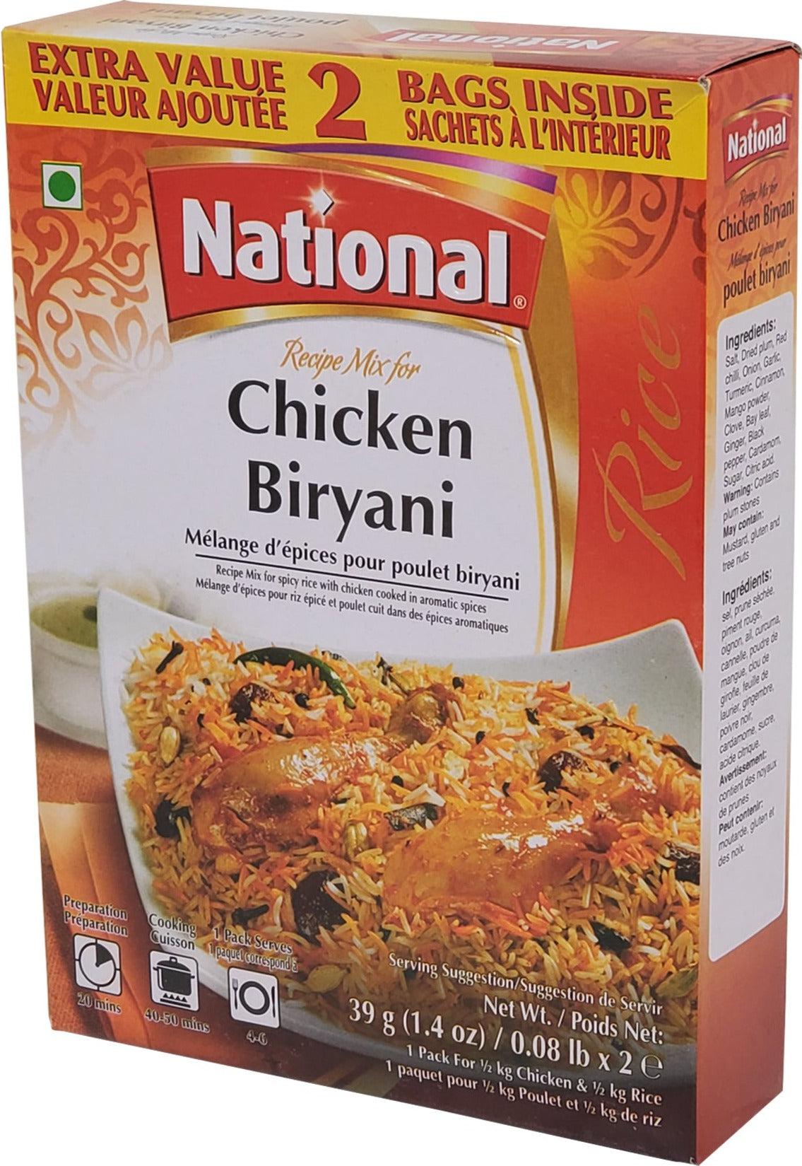 Best CLR National Chicken Biryani Masala Spice Mix - Authentic Indian Seasoning for Flavorful Biryani, Curry & Rice Dishes - Perfect for Home Cooking, Meal Prep & Indian Cuisine Lovers