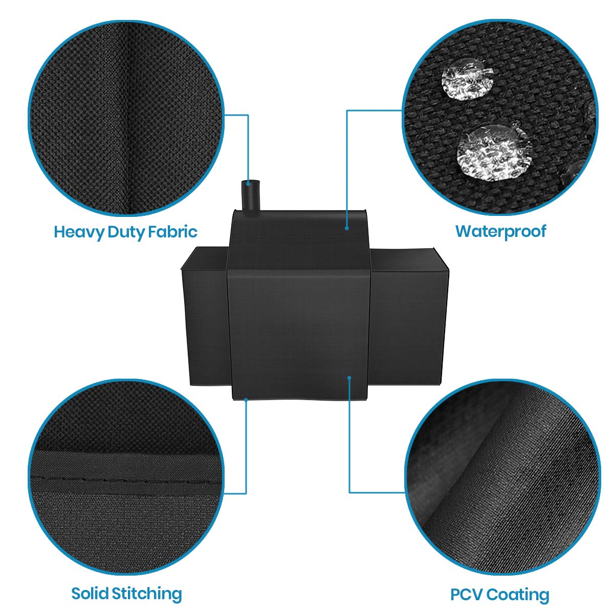 Stanbroil Waterproof & UV Resistant Grill Cover for Char-Griller 3018, 1224, E1224, 2121, 2123 Models with Side Fire Box - Heavy Duty Outdoor BBQ Protection for All Weather Conditions