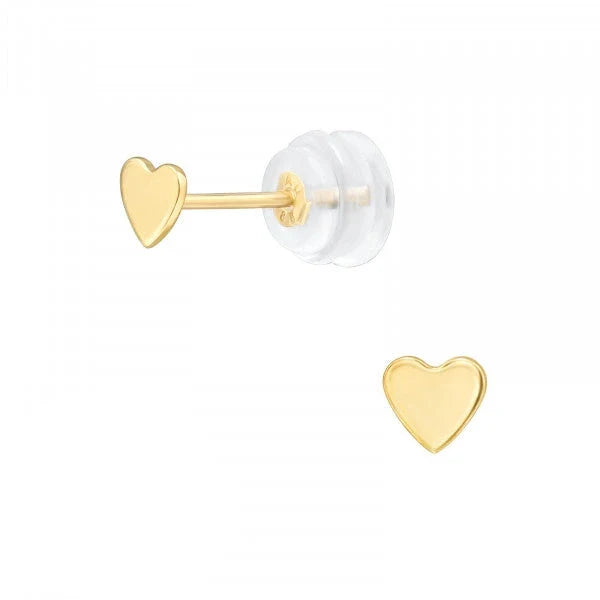 14K Gold Heart Earrings for Women - Dainty Stud Earrings for Valentine's Day, Anniversary & Everyday Wear - Hypoallergenic Jewelry Gift for Her