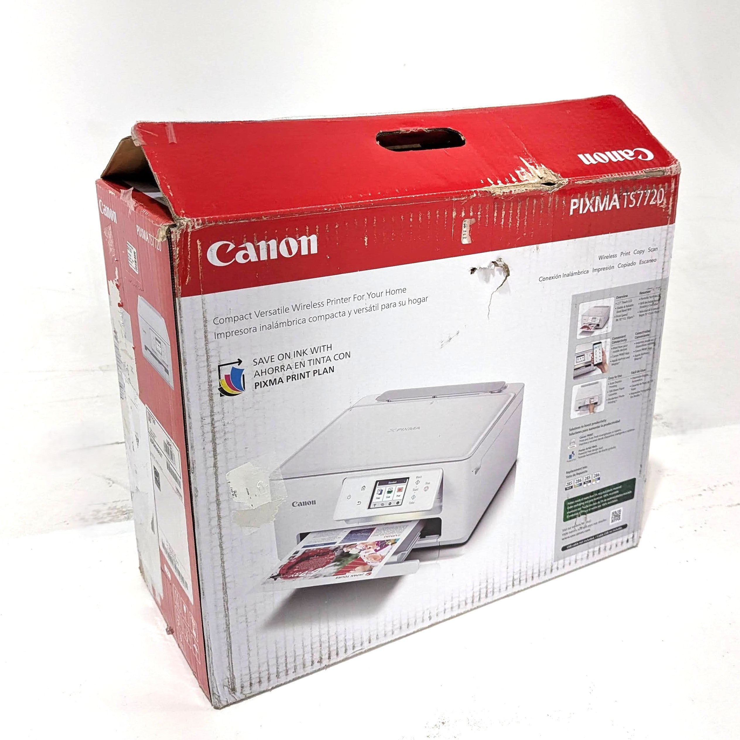 Open Box Excellent Condition Canon PIXMA TS7720 Wireless All-in-One Inkjet Printer - Home Office Printing, Scanning & Copying