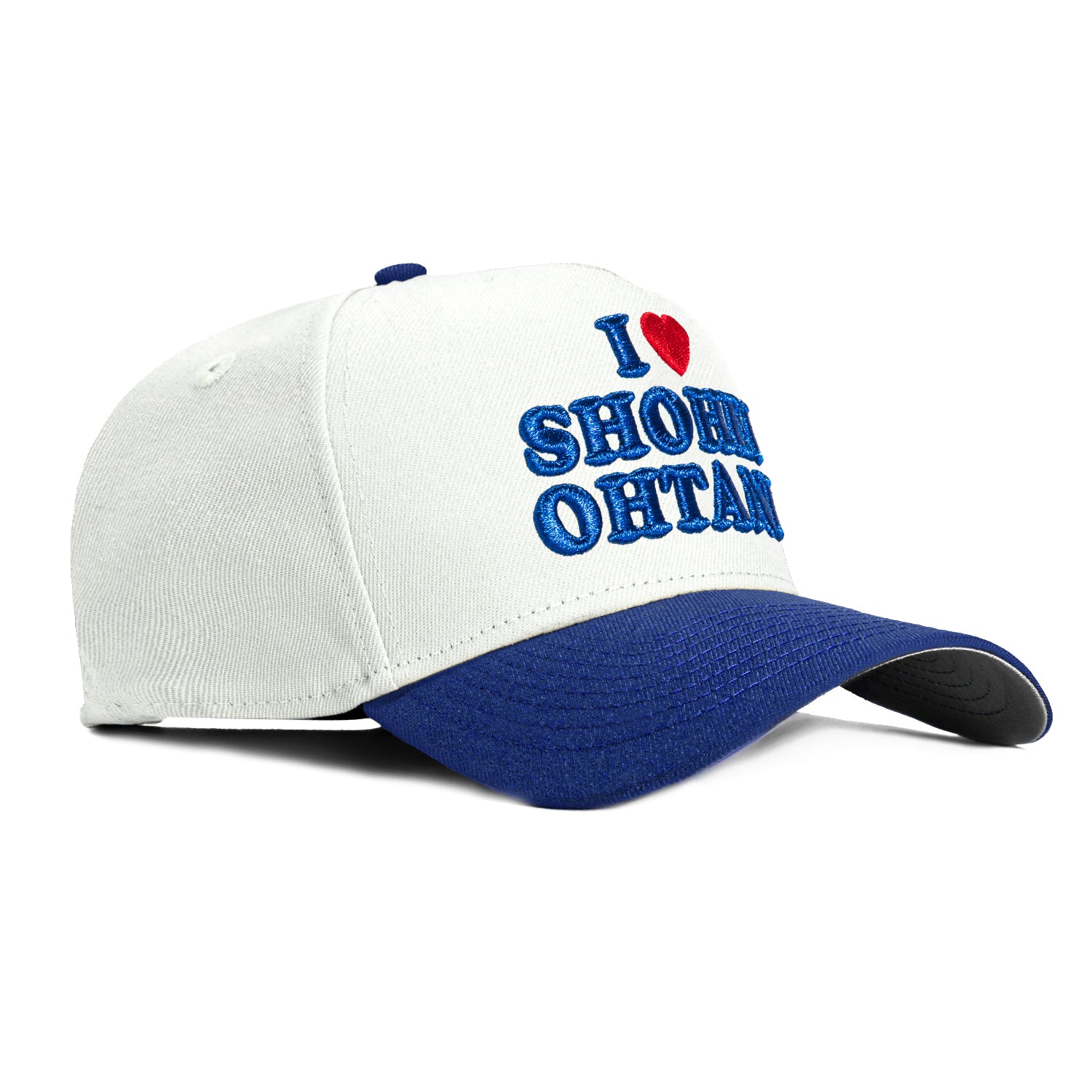 New Era 9Forty A-Frame Los Angeles Dodgers Shohei Ohtani Snapback Baseball Cap - White & Royal Blue - Adjustable Hat for Men & Women - Perfect for Baseball Games, Fan Gear & Streetwear Fashion