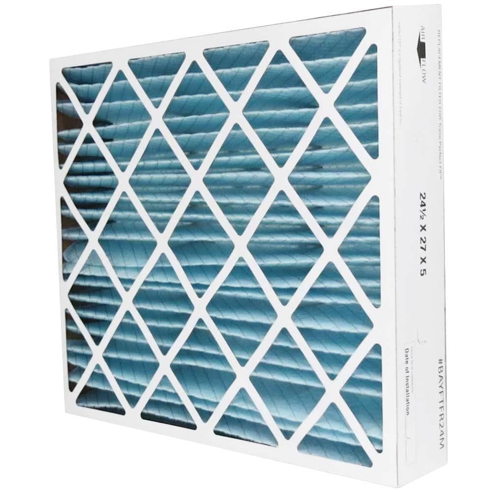 Atomic BAYFTFR24M 24.5x27x5 MERV 11 Trane Replacement Furnace Air Filters - 2 Pack | HVAC System, Home & Office Air Purification