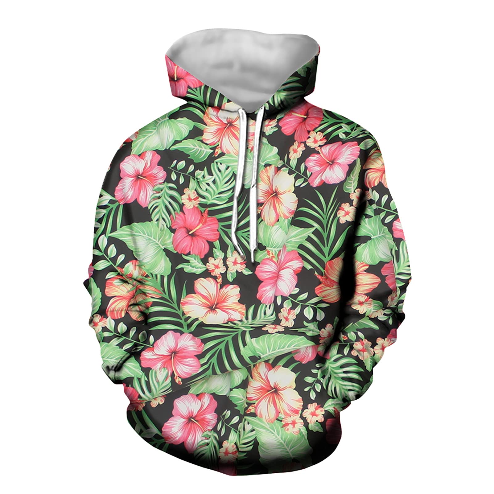 Frestree Men's Hooded Sweater - Casual Long Sleeve Pullover with Pocket & Drawstring | Warm College Style Hoodie for Everyday Wear, Outdoor Activities & Campus Fashion