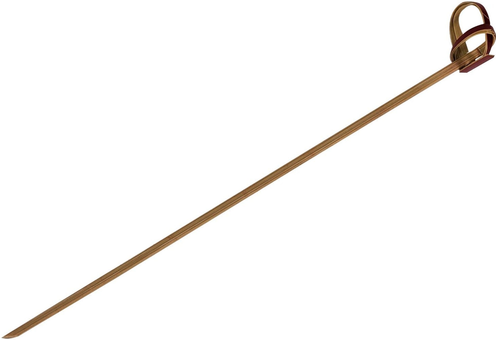 Eco-Friendly Bamboo Knot Pick Set of 6 - Natural Red Wooden Toothpicks for Parties, BBQs & Home Use - Model BK3515