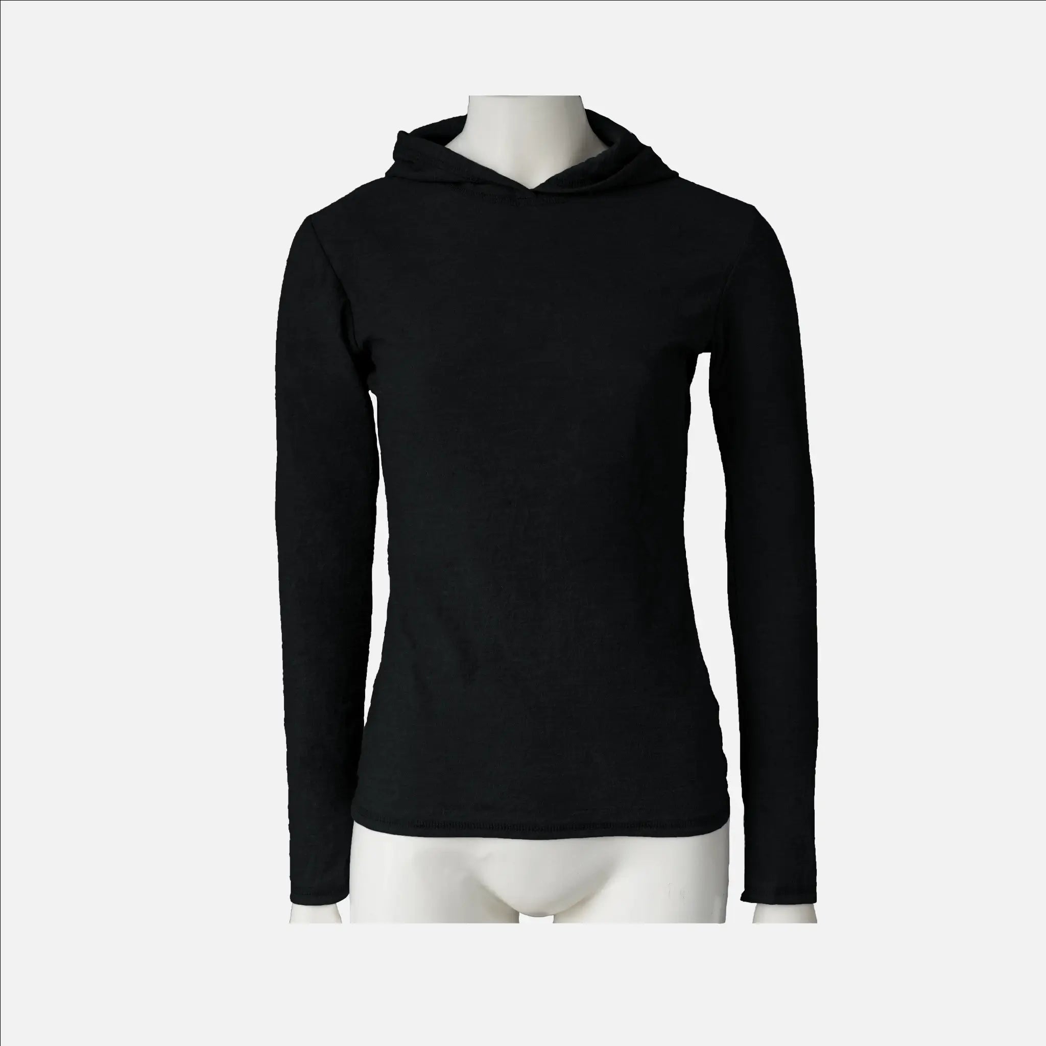 Ultralight Women's Alpaca Wool Sun Hoodie UPF 50+ - 160 GSM Breathable Summer Hiking & Outdoor Travel Shirt for Sun Protection