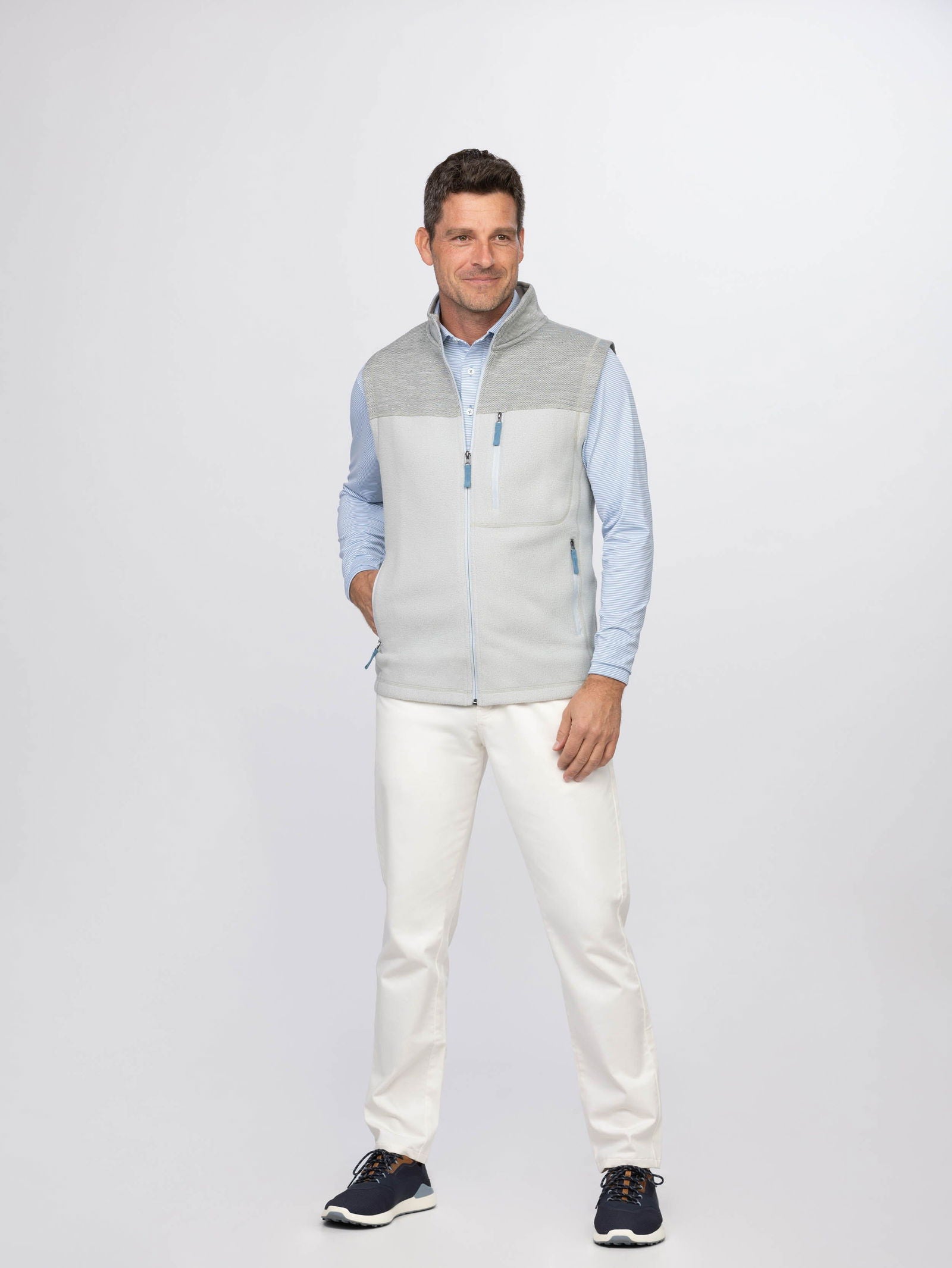 Steele Full Zip Vest for Men & Women - Lightweight Outdoor Fleece Jacket for Hiking, Camping & Casual Wear - Closeout Sale