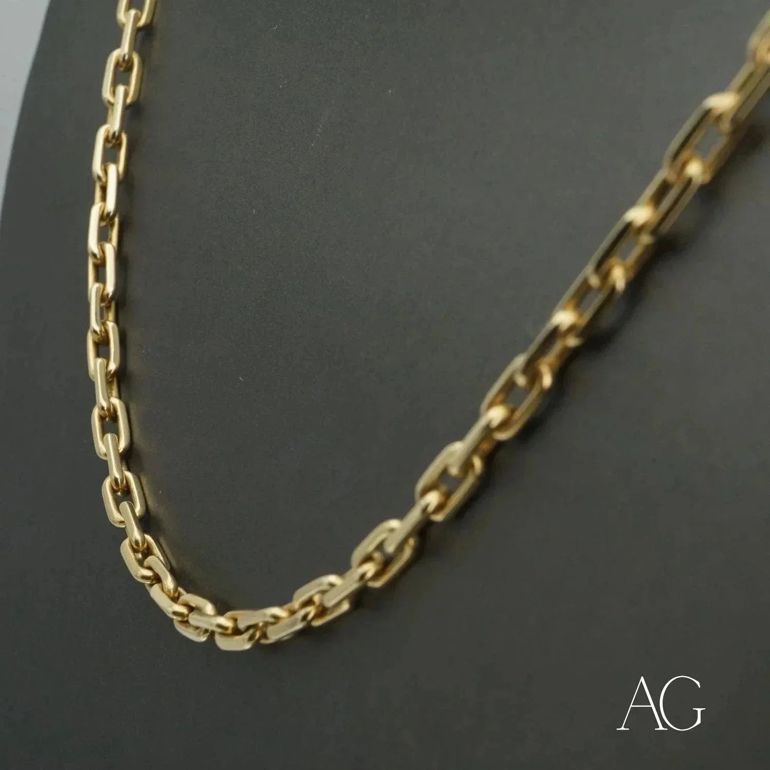 18K Gold Diamond Cut Chain Necklace for Women - Elegant & Durable Jewelry for Parties, Weddings & Everyday Wear