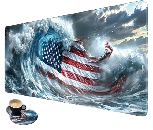 Wave American Flag