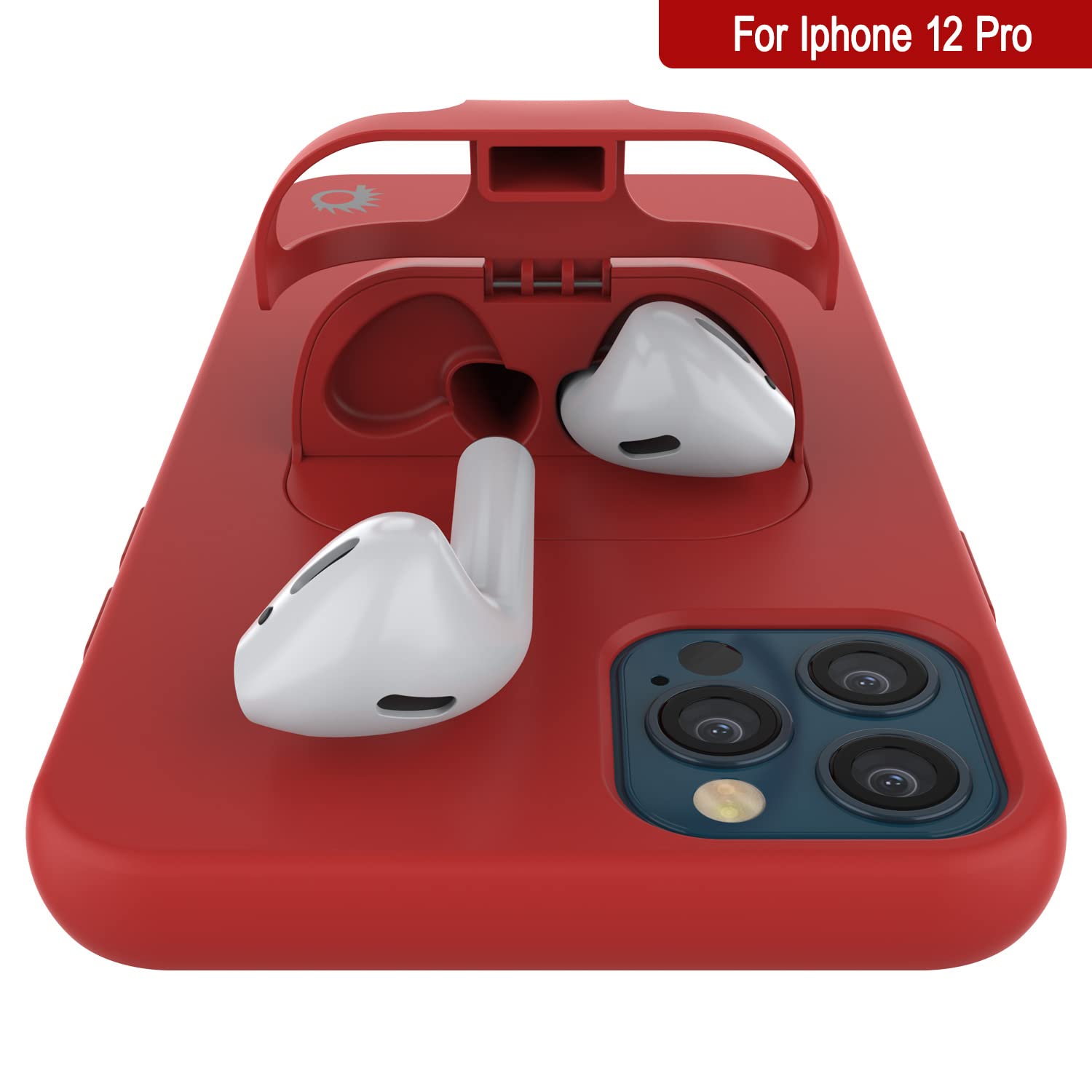 PunkCase 2-in-1 iPhone 12 Pro Case with AirPods Holder (6.1